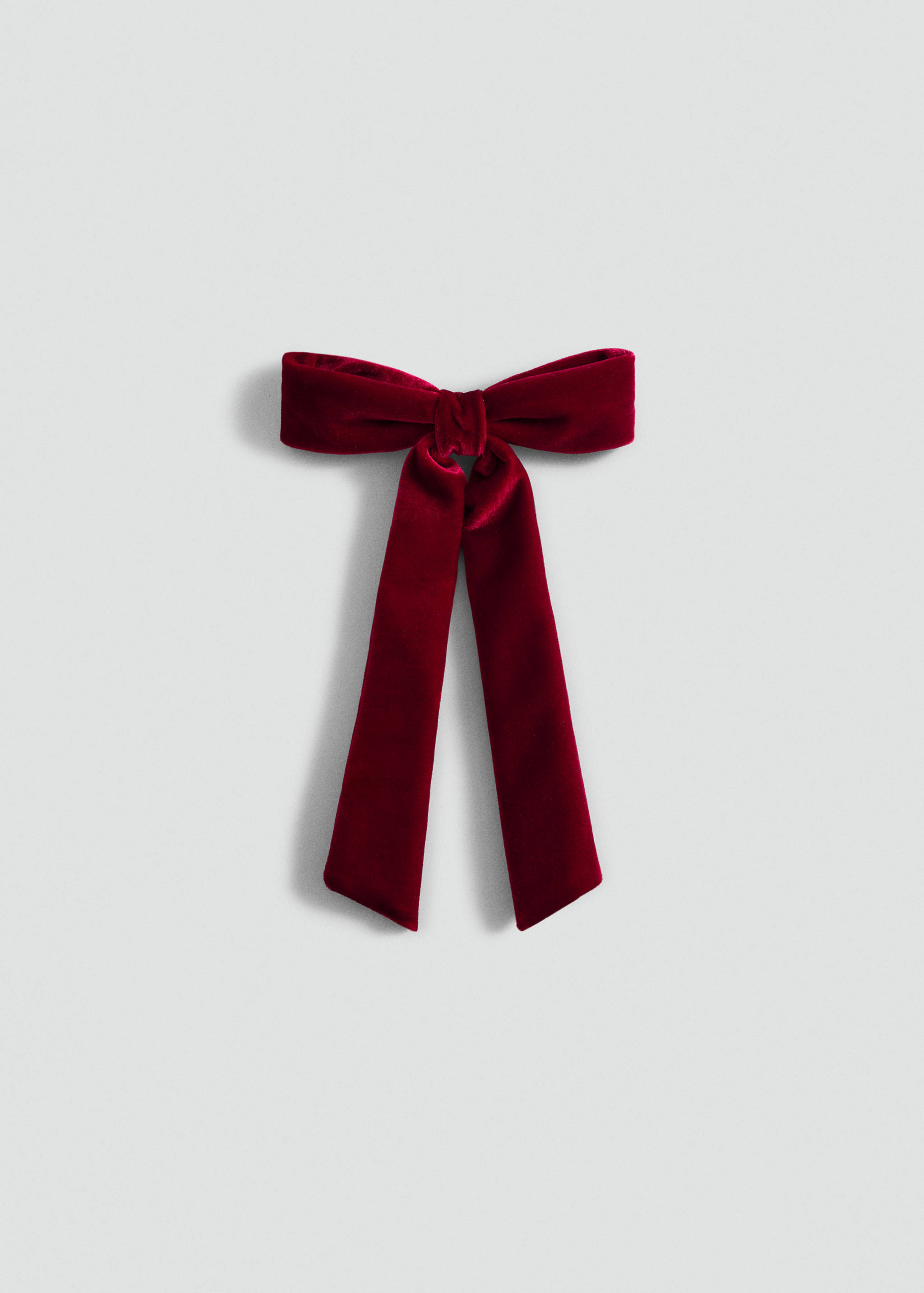 Velvet bow hairclip - Article without model