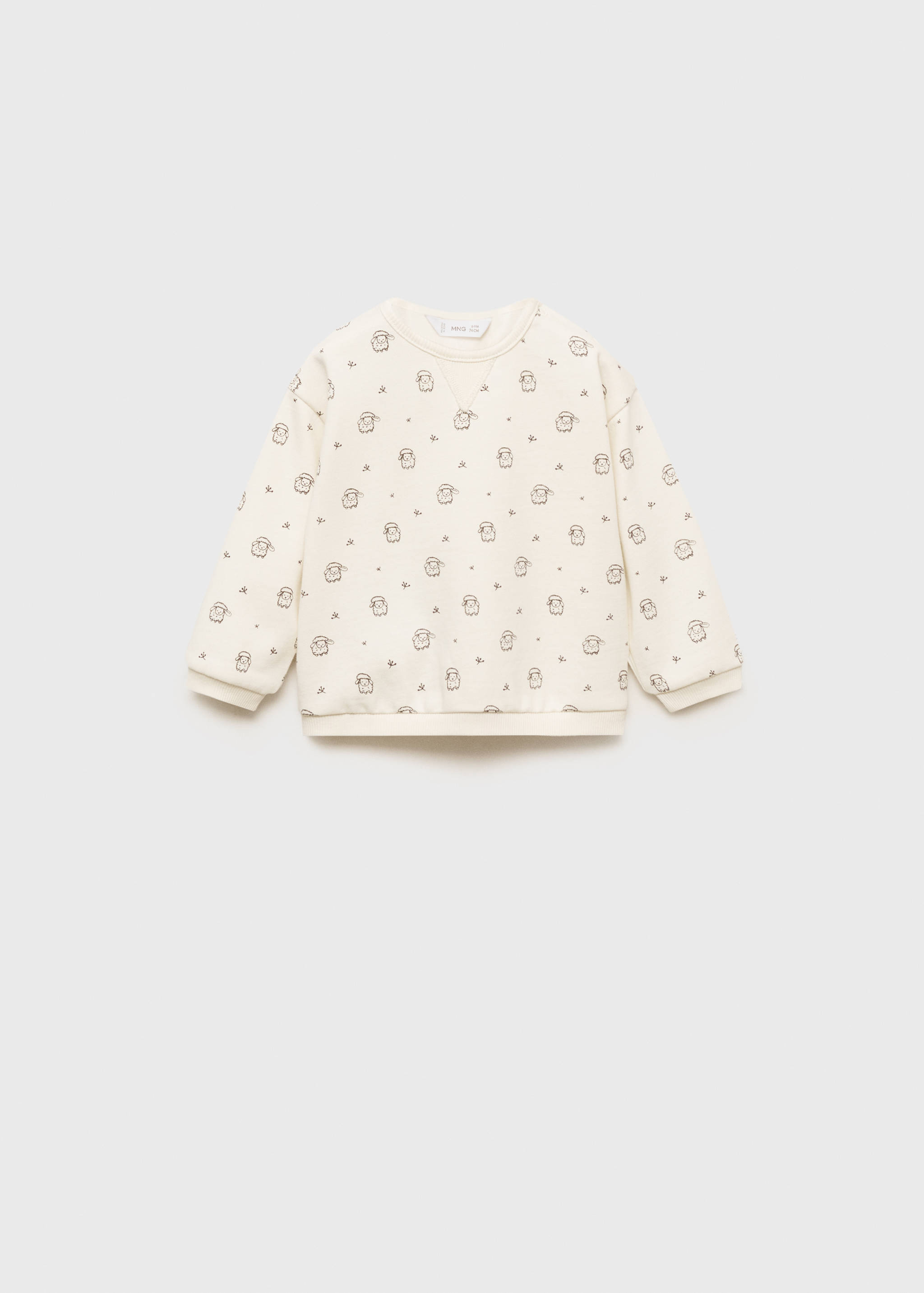 Printed cotton sweatshirt - Article without model