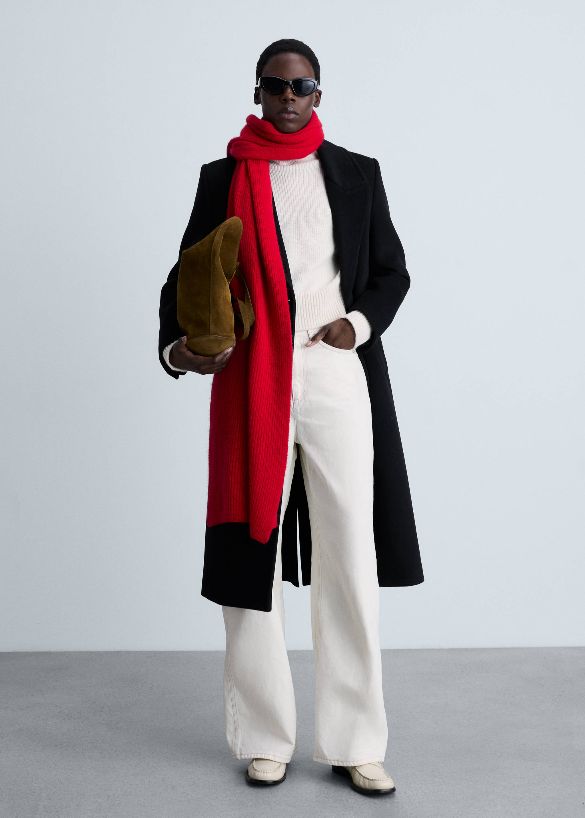 Manteau en laine à revers - Plan général