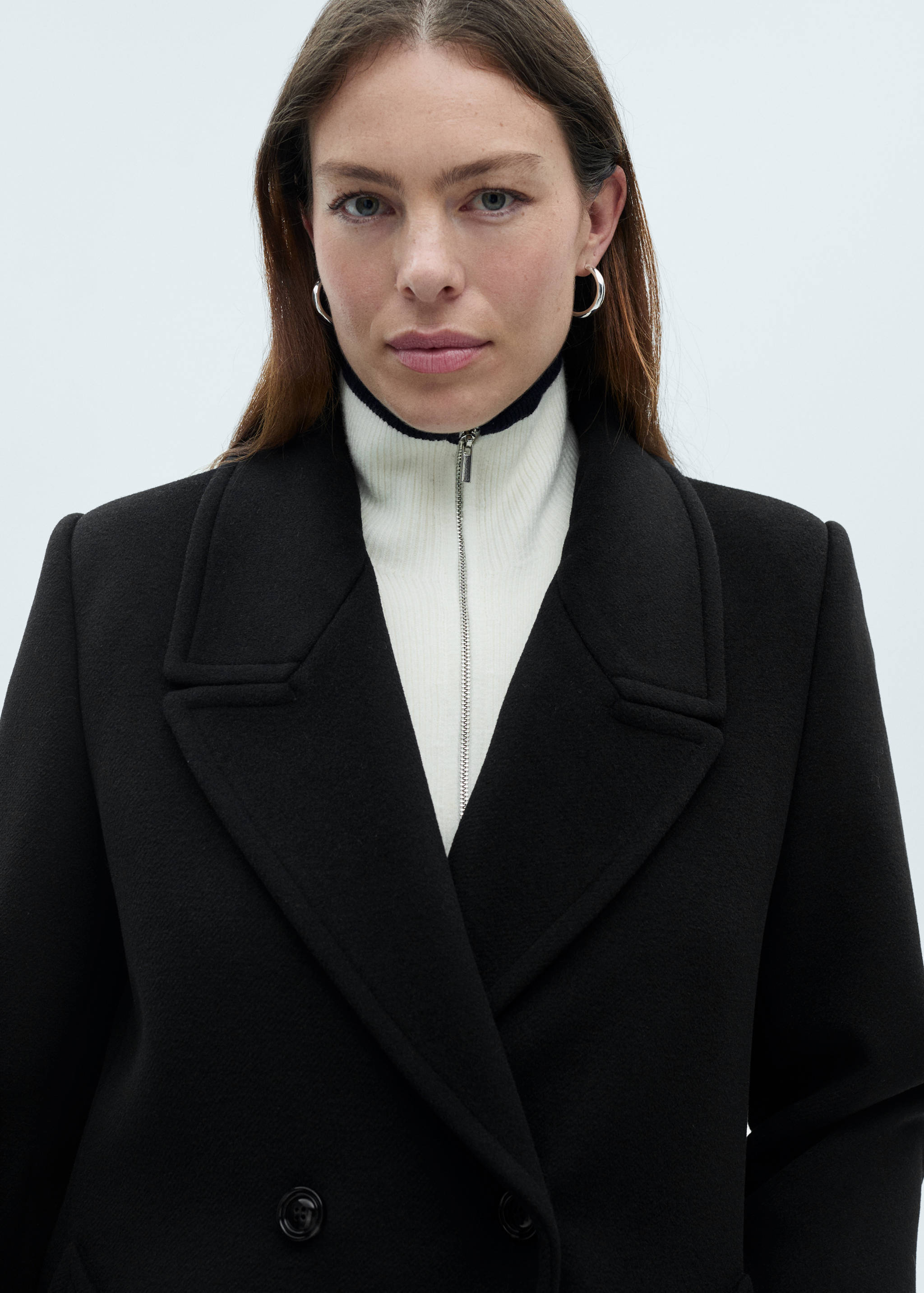 Manteau en laine à revers - Détail de l'article 4