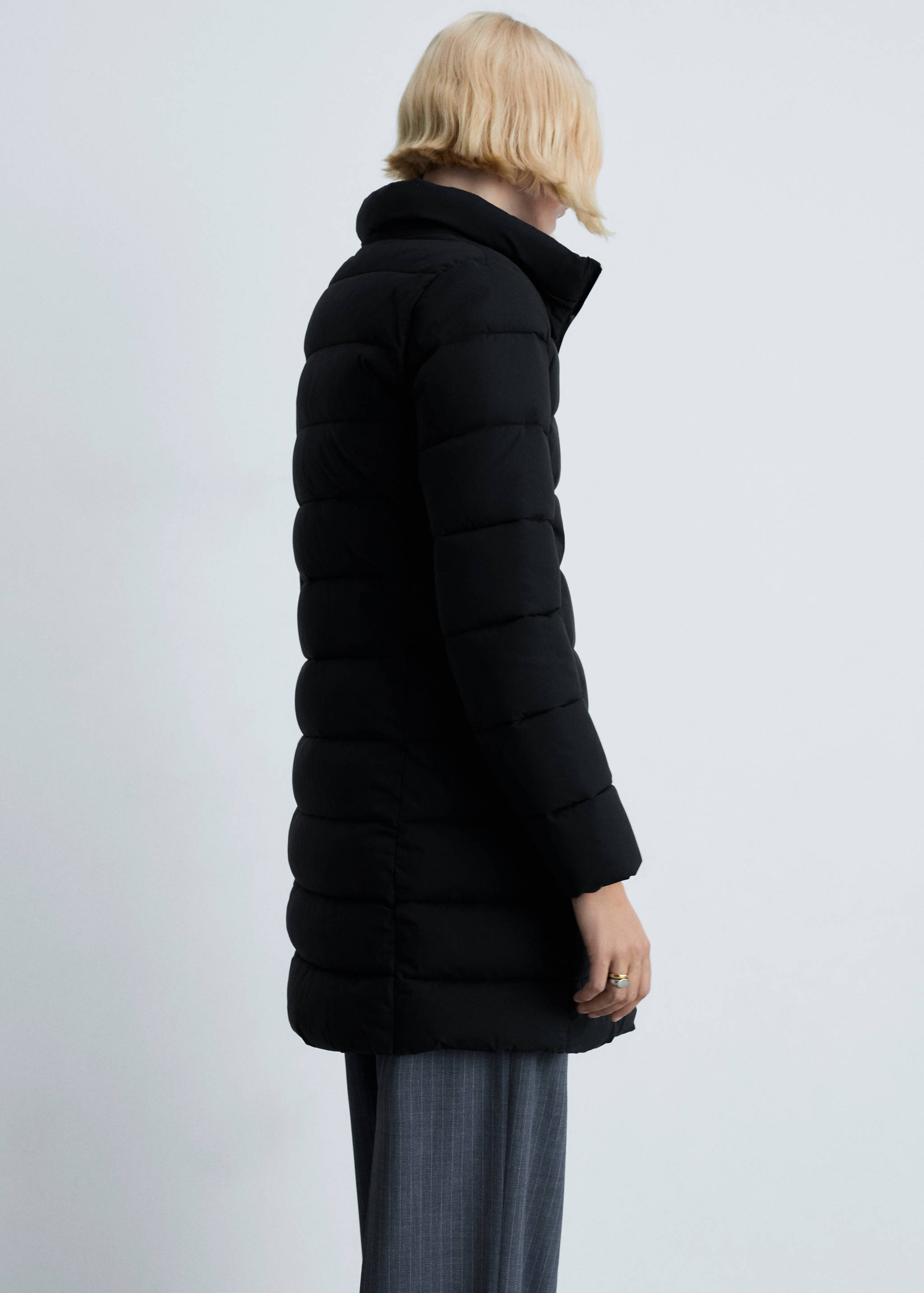 Waterproof padded midi anorak - Reverse of the article