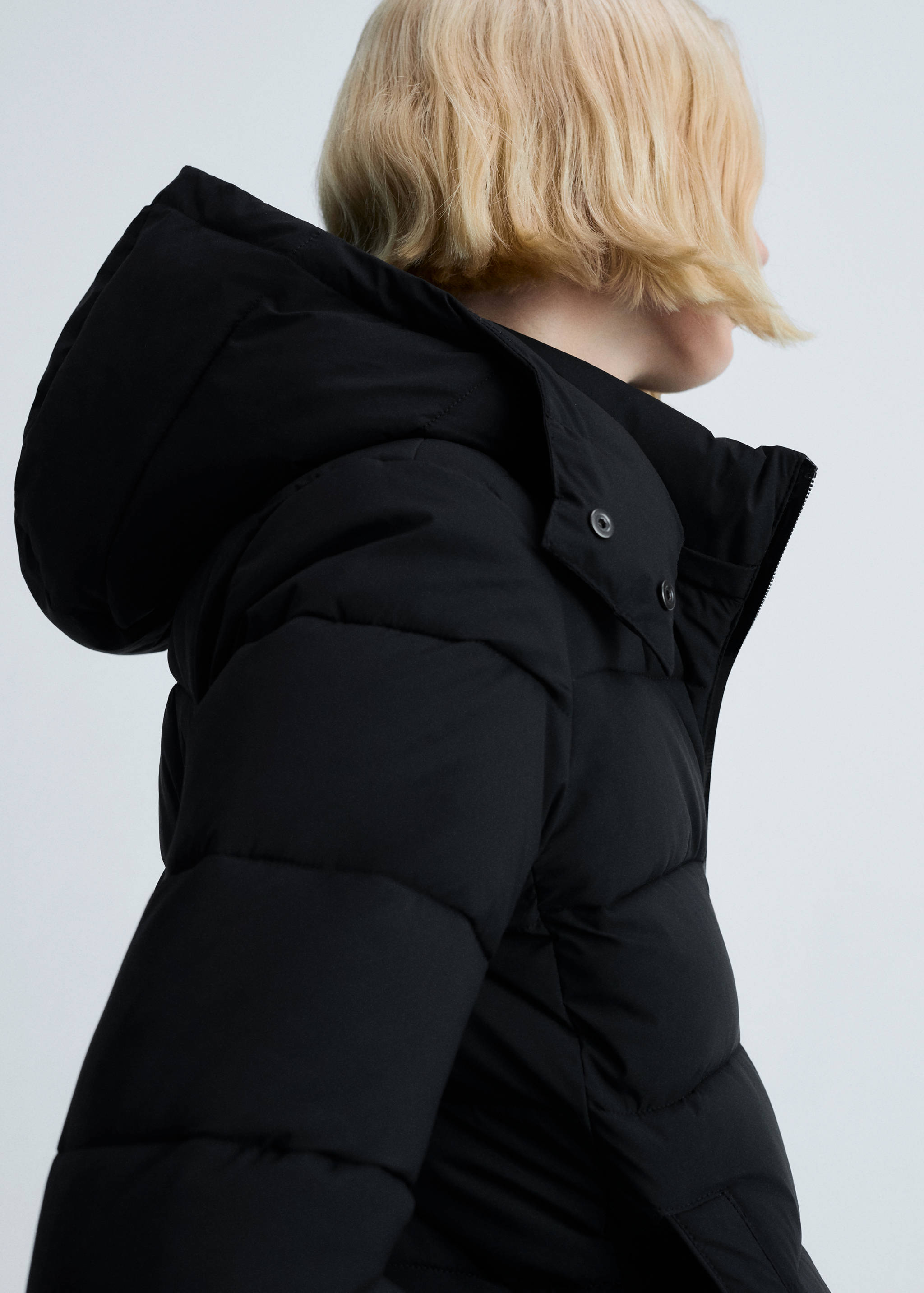 Waterproof padded midi anorak - Details of the article 6