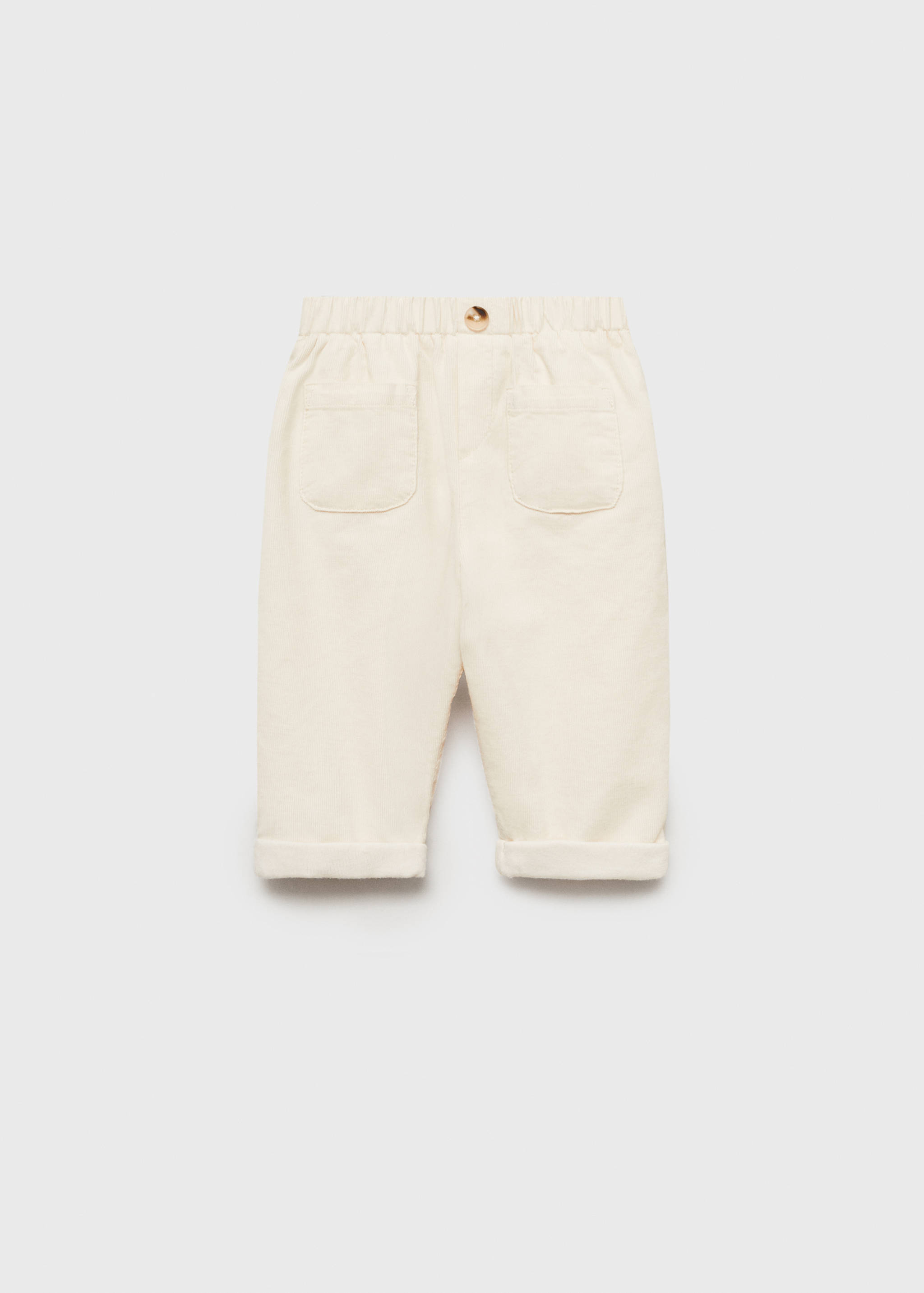 Pockets corduroy pants - Article without model