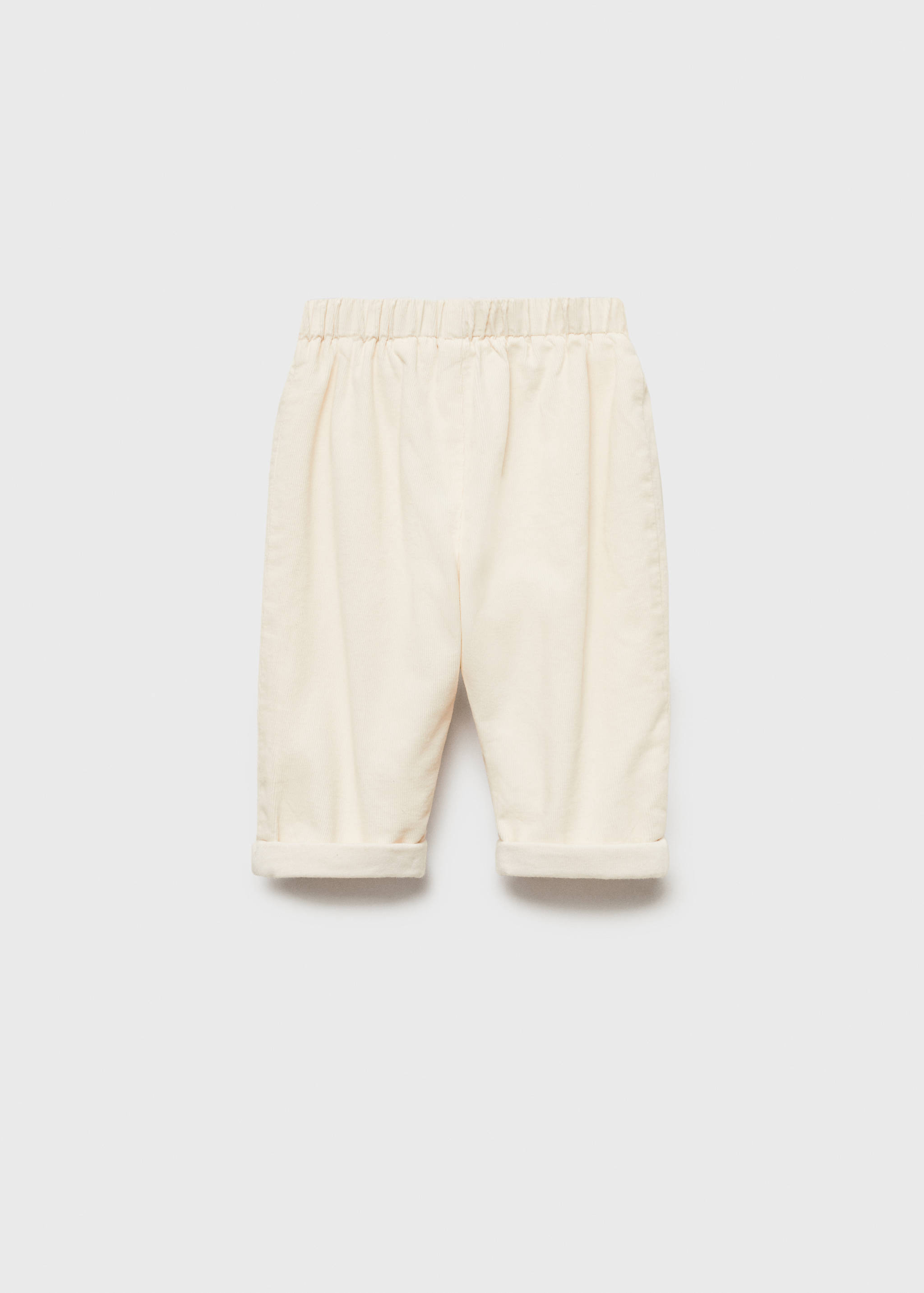 Pockets corduroy pants - Reverse of the article