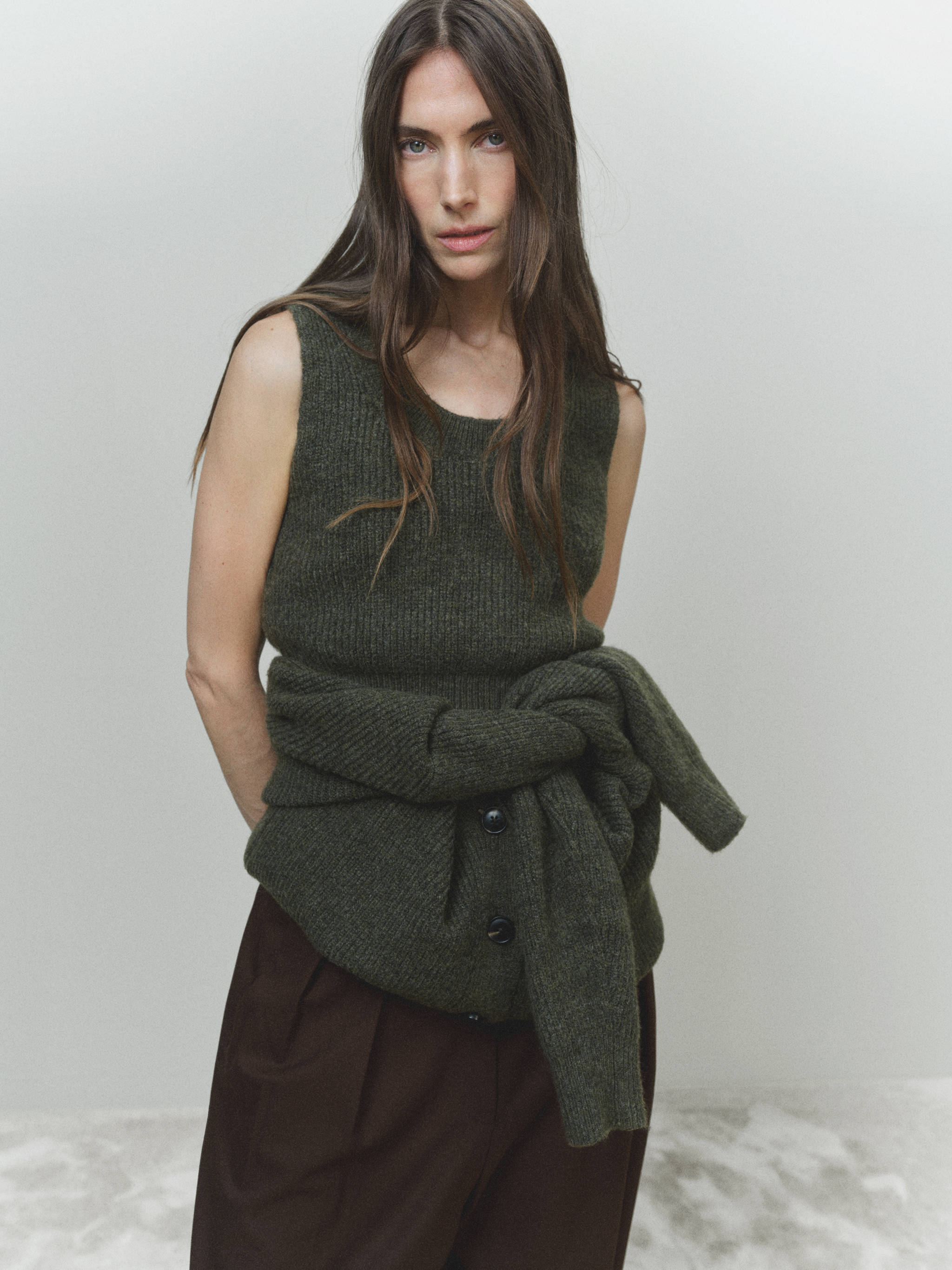 Knitted cropped top - Details of the article 6