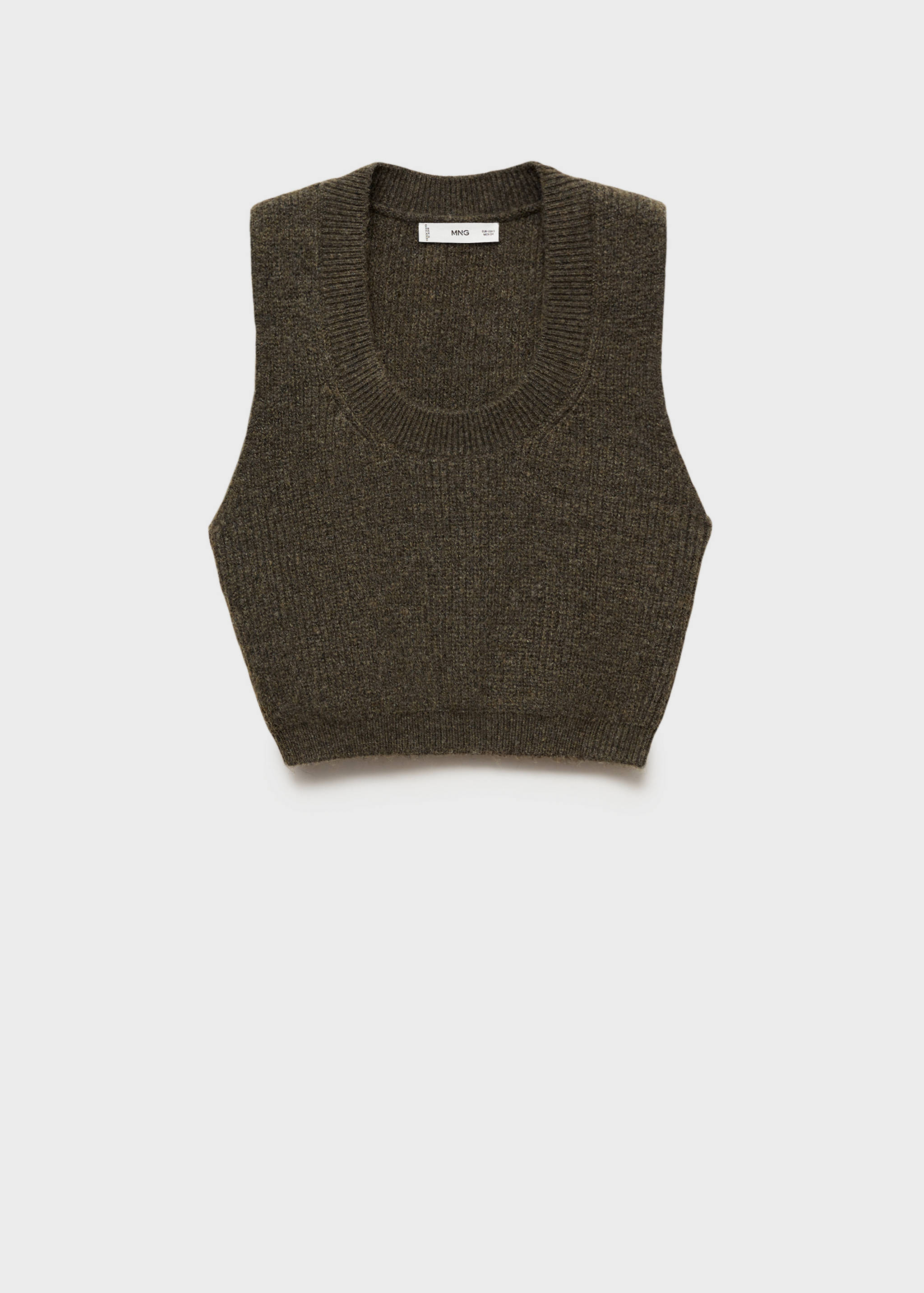 Knitted cropped top - Article without model