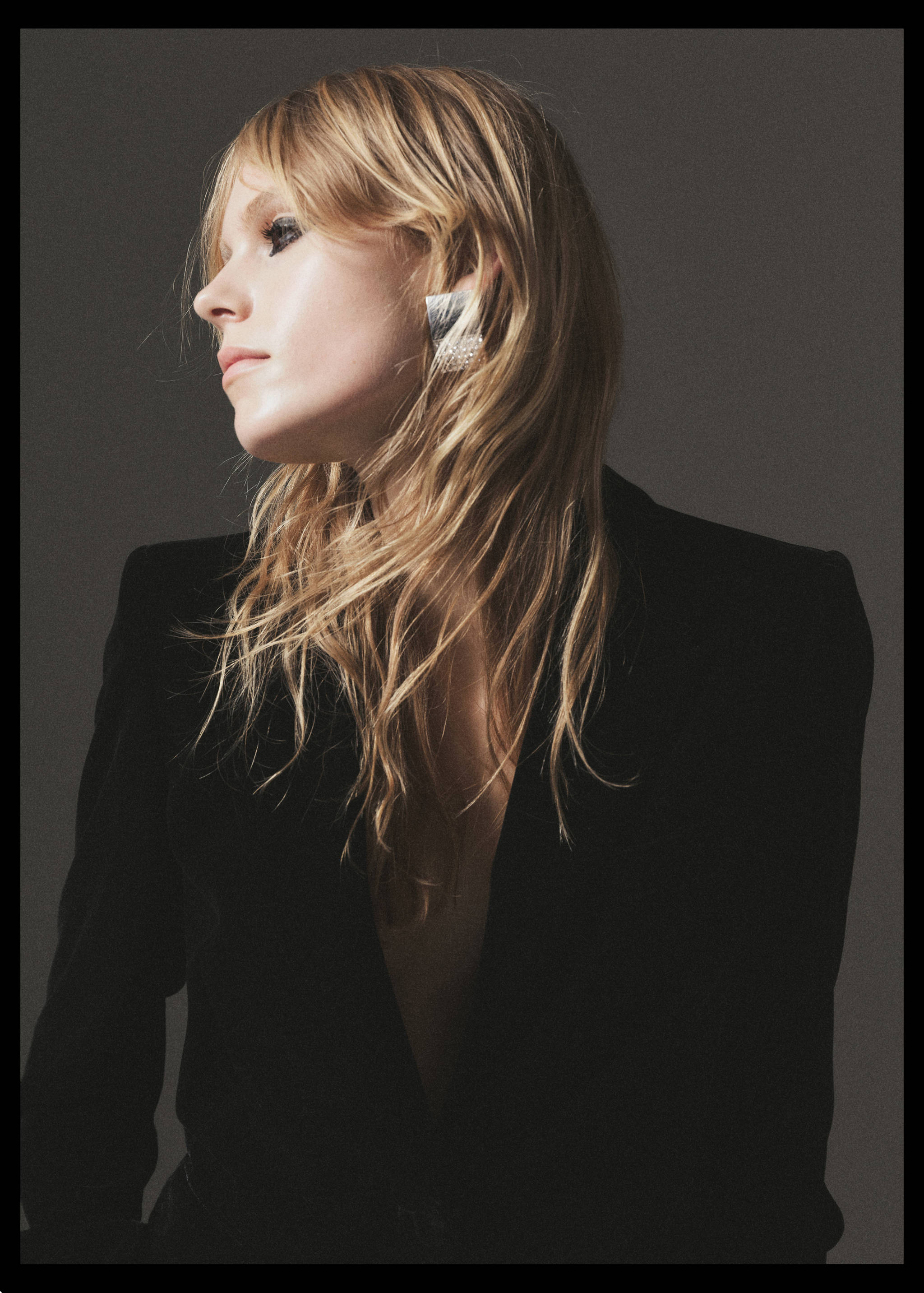 Серьги со стразами и кристаллами - Общий план