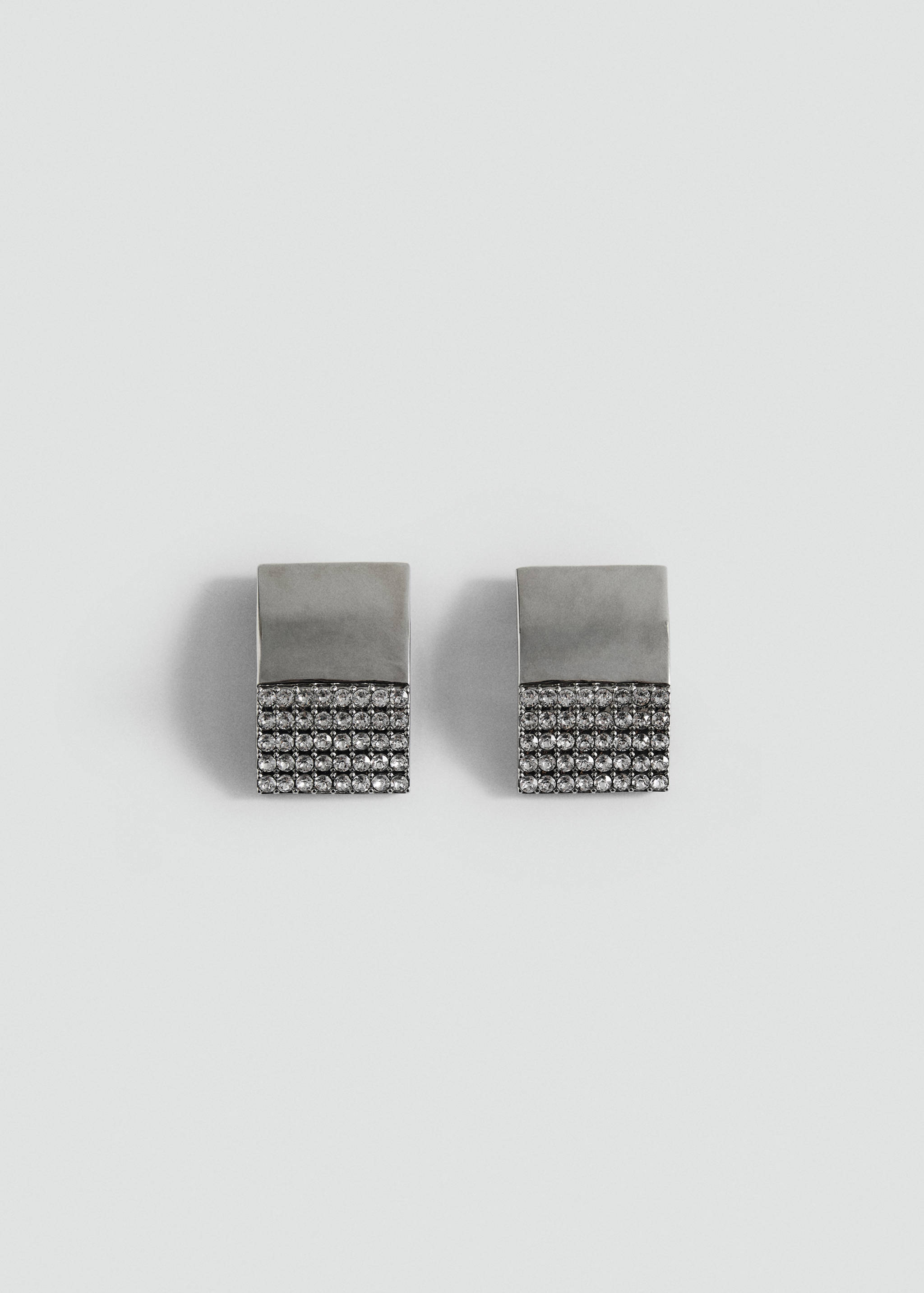 Rhinestone crystal earrings - Medium plane