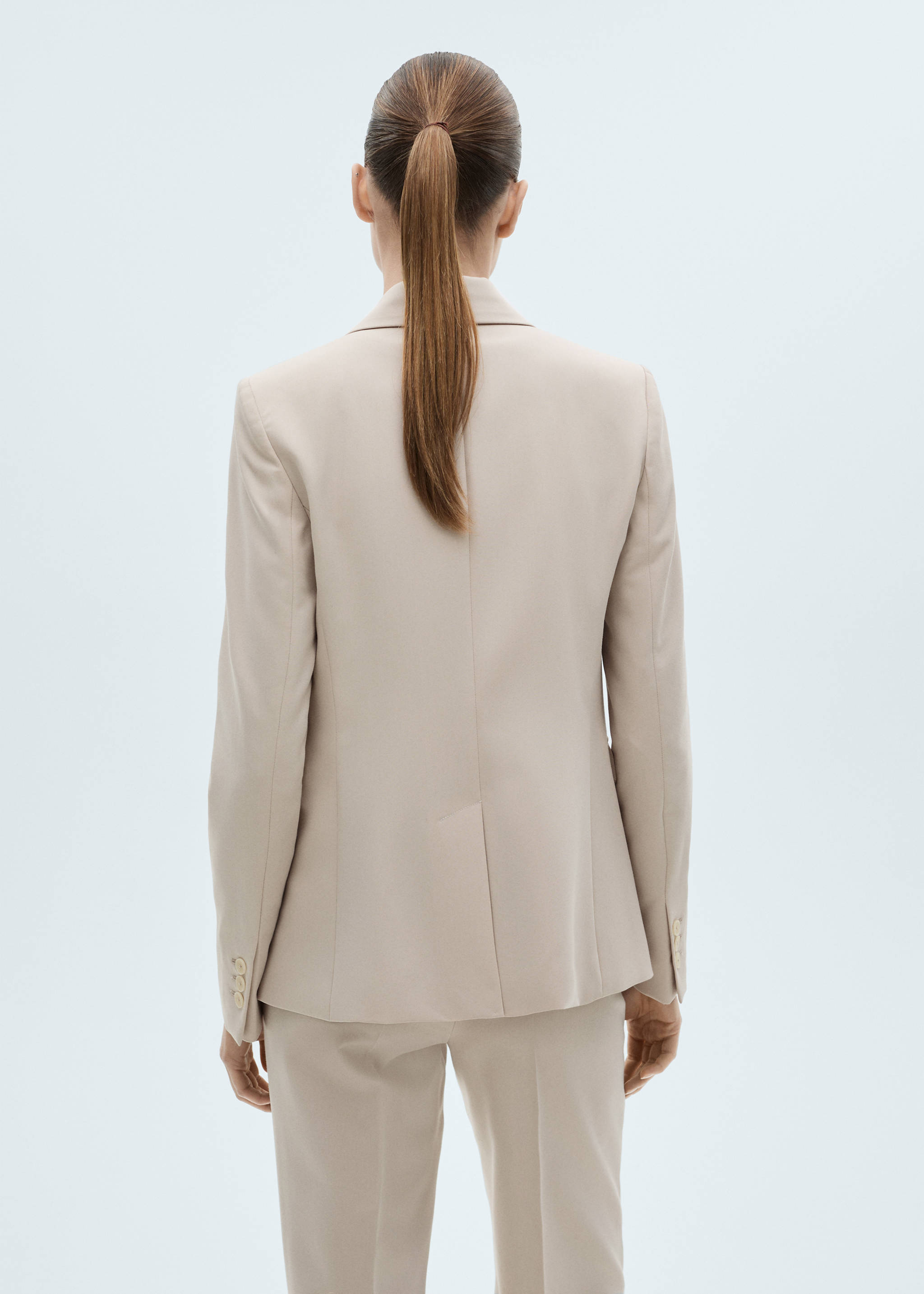 Fitted suit blazer - Reverse of the article