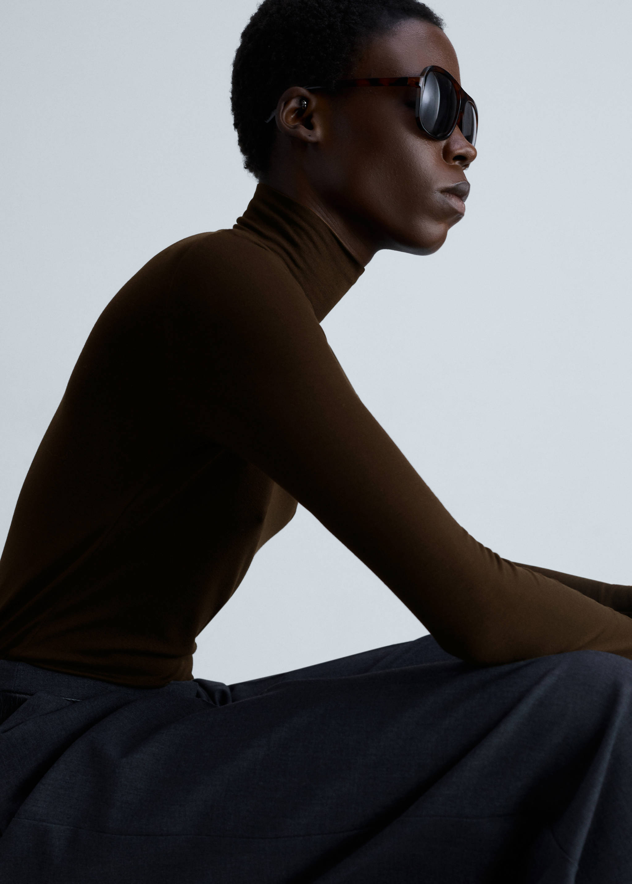 Perkins-neck long-sleeved t-shirt - Details of the article 2