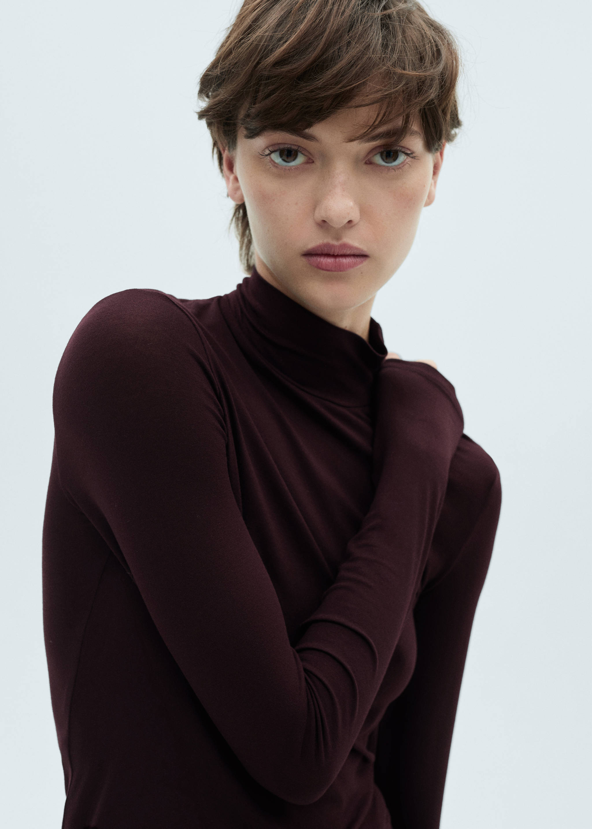 Perkins-neck long-sleeved t-shirt - Details of the article 1