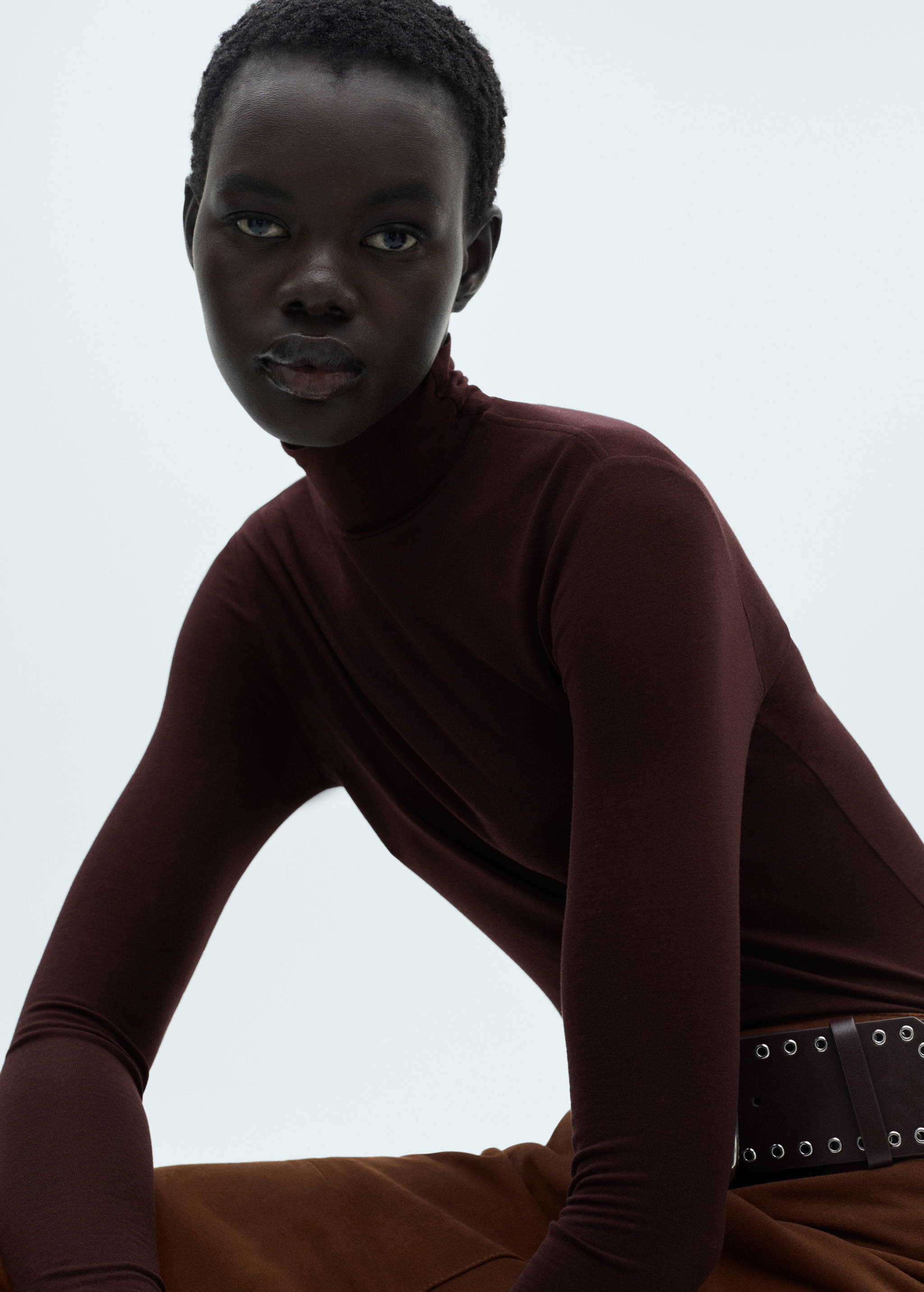 Perkins-neck long-sleeved t-shirt - Details of the article 2