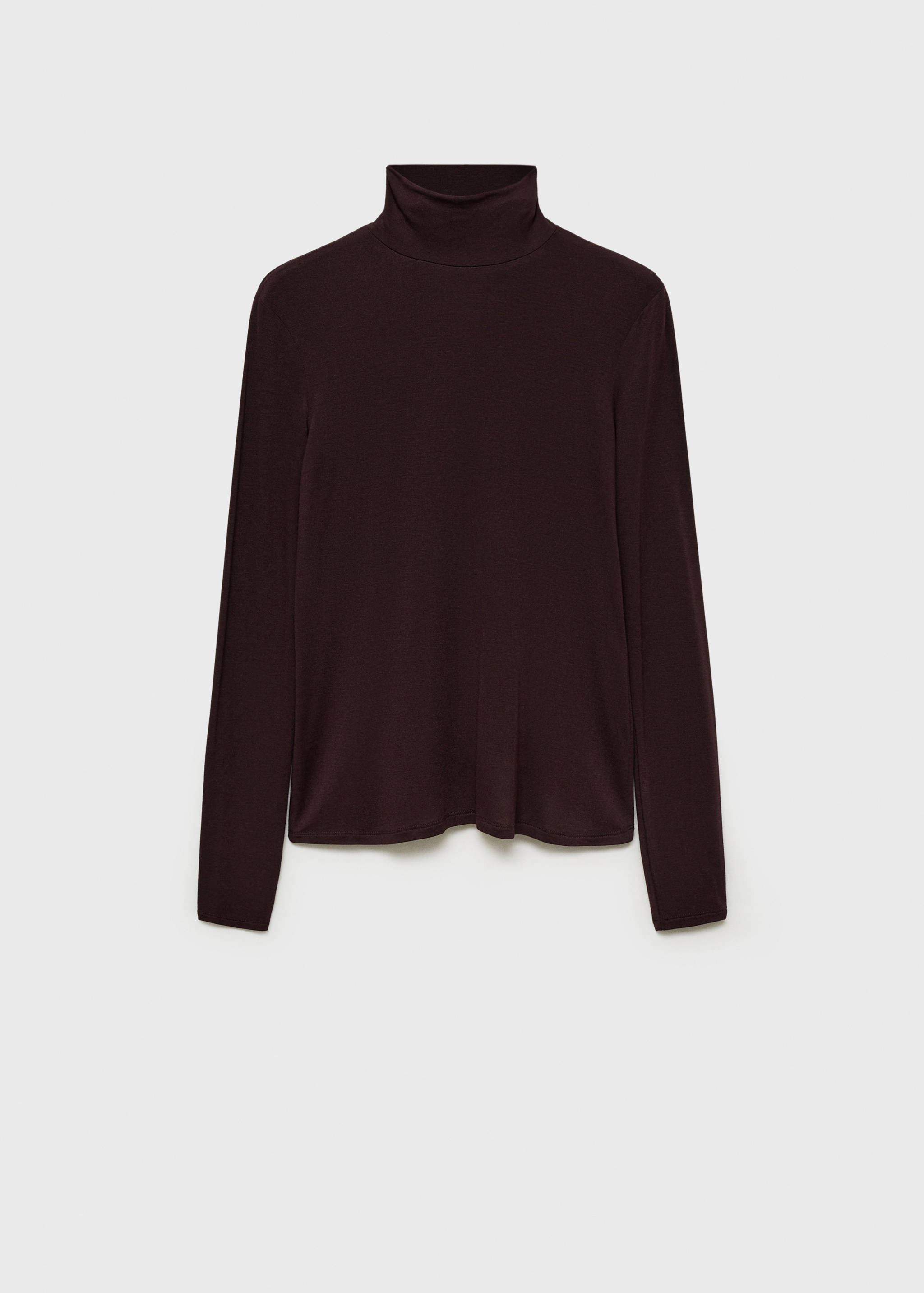 Long-sleeved t-shirt with perkins neck - Article without model