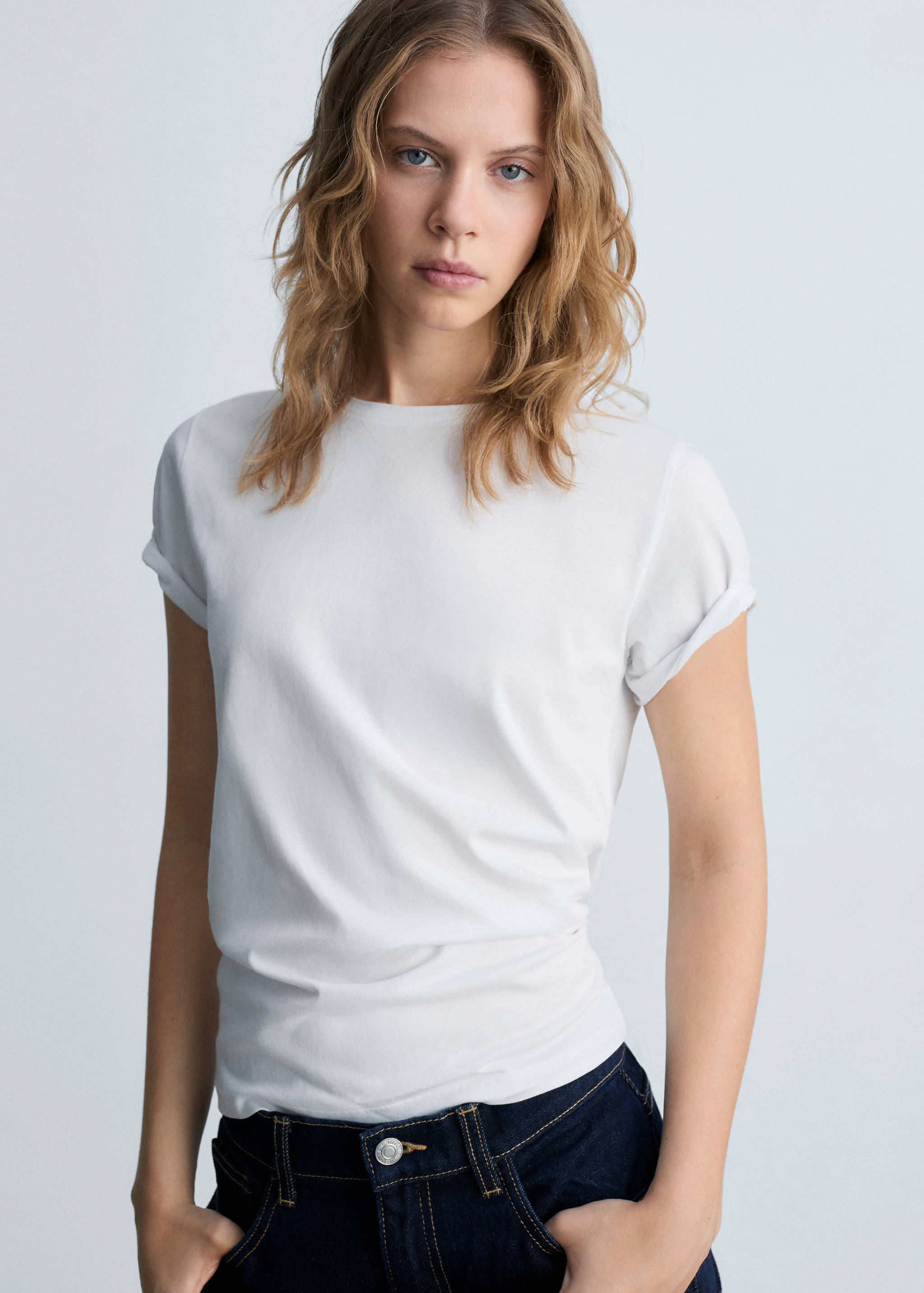 T-shirt coton manches courtes - Plan moyen
