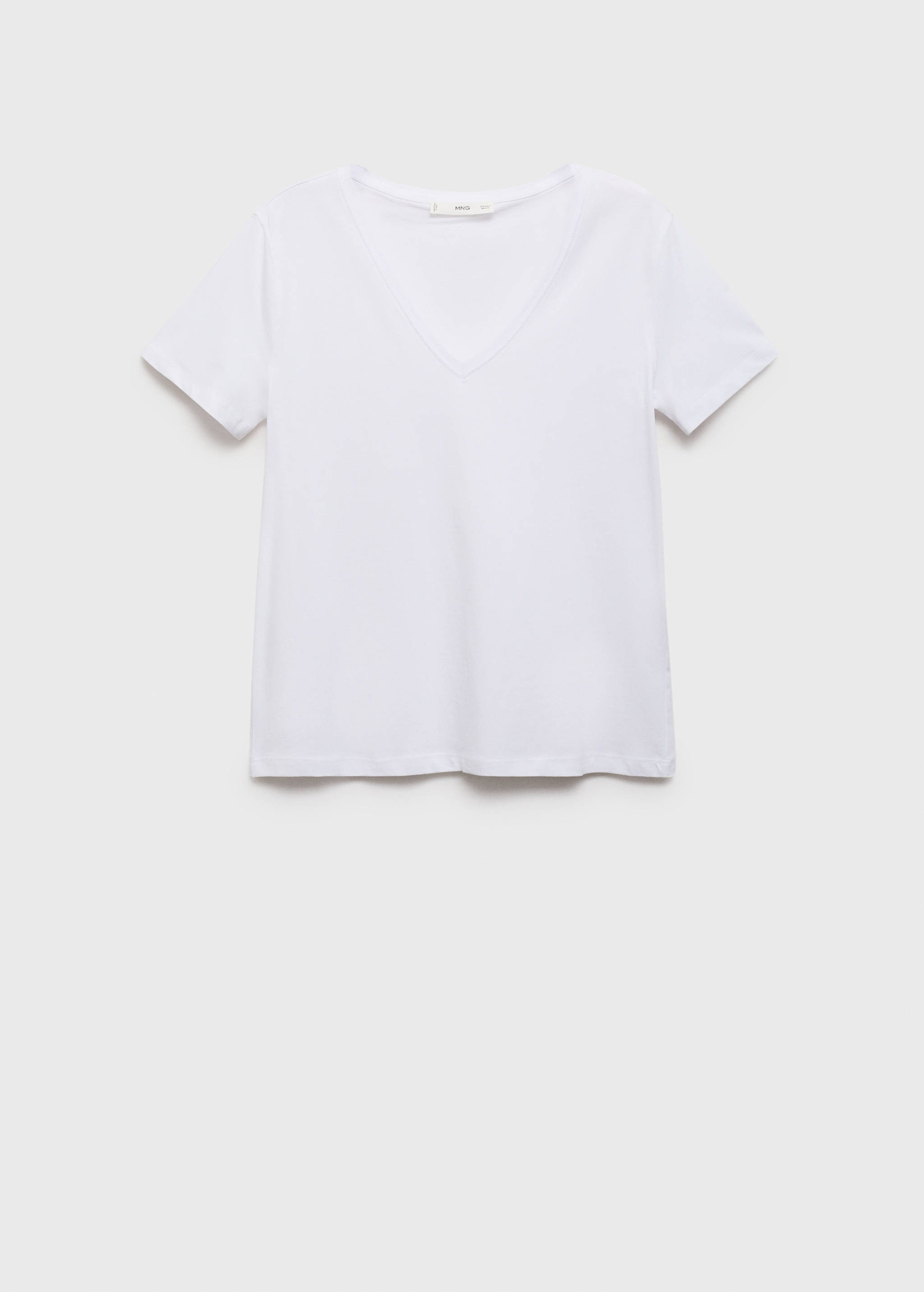 V-neck cotton T-shirt - Article without model