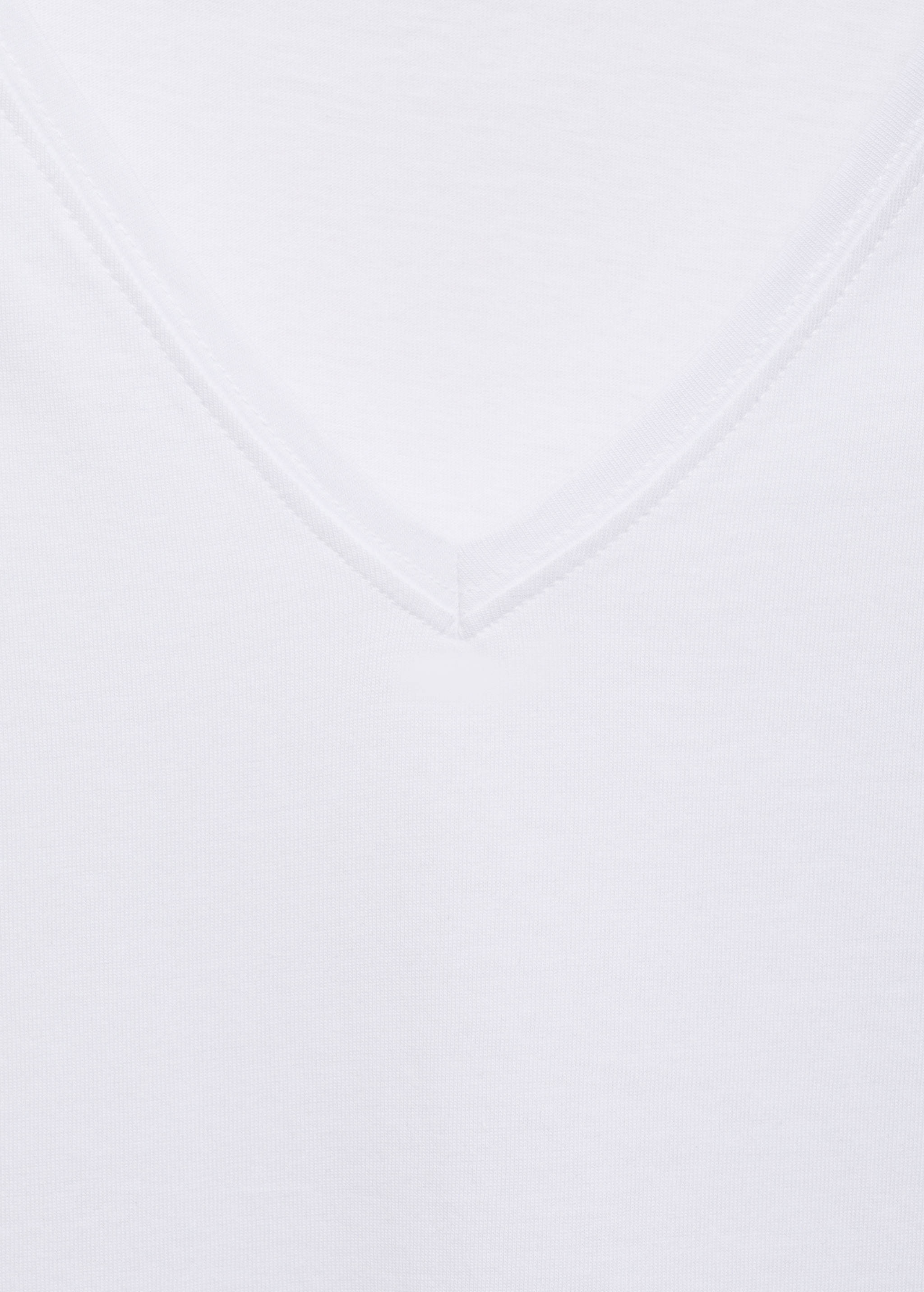 V-neck cotton T-shirt - Details of the article 8