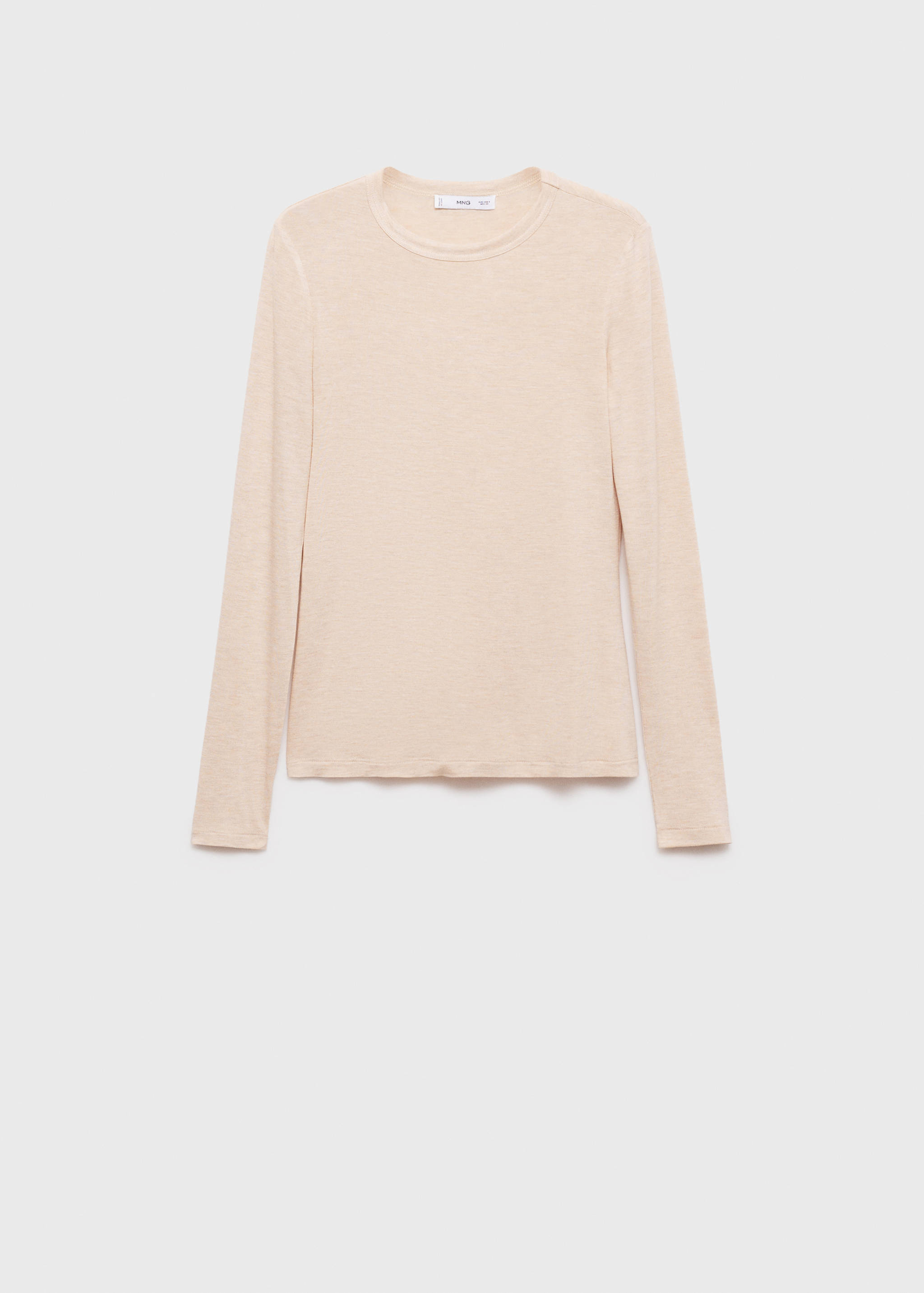 Long-sleeved fitted t-shirt - Article without model