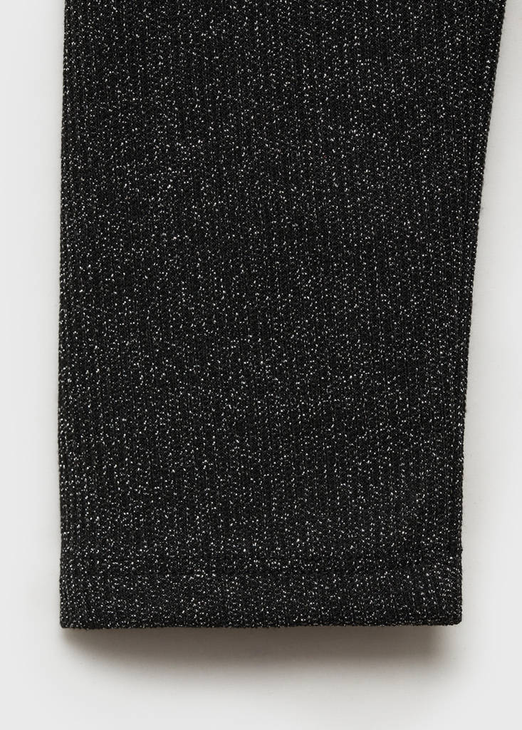 Lurex knitted t-shirt — Black