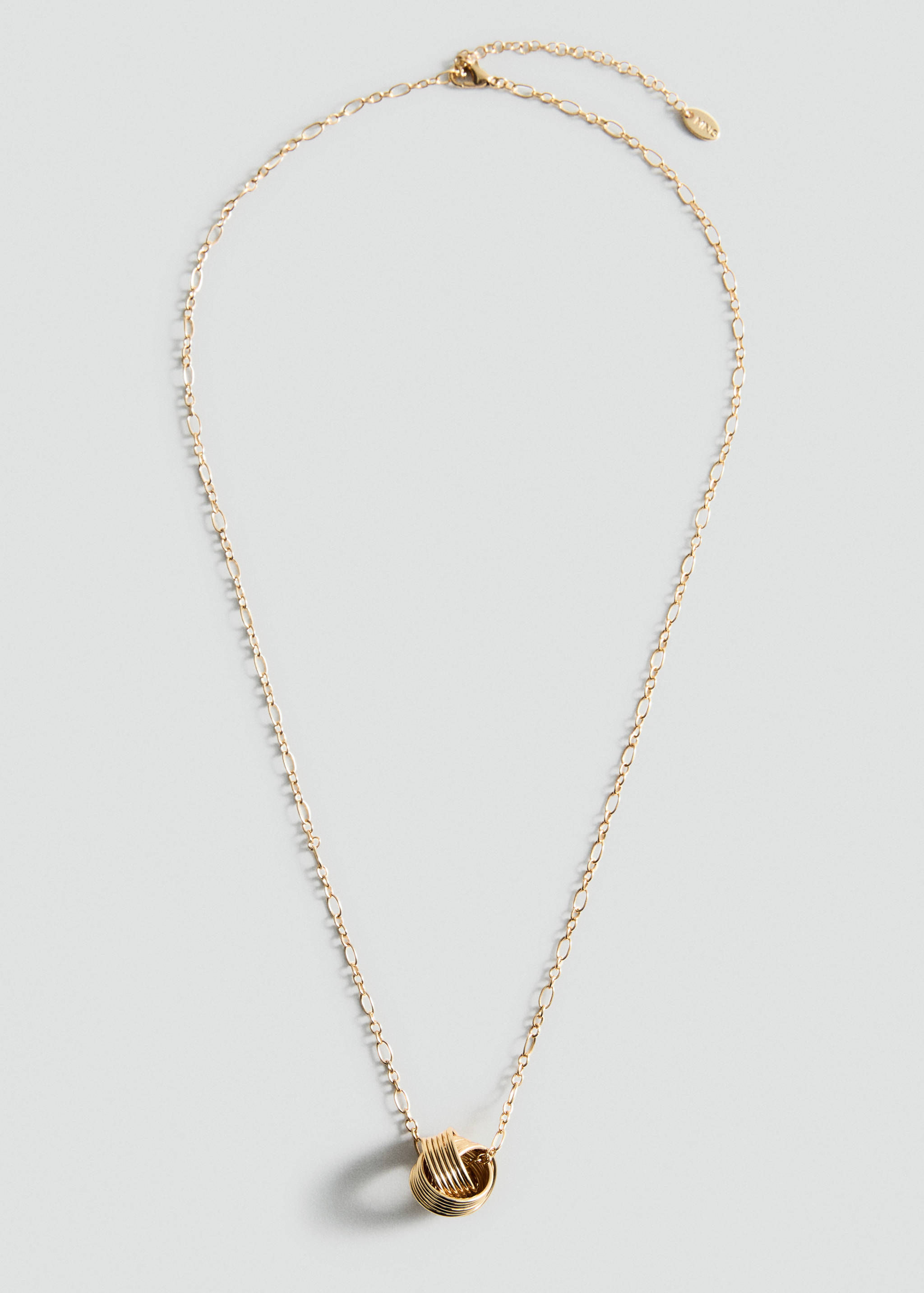 Interlocking hoops pendant chain necklace - Article without model
