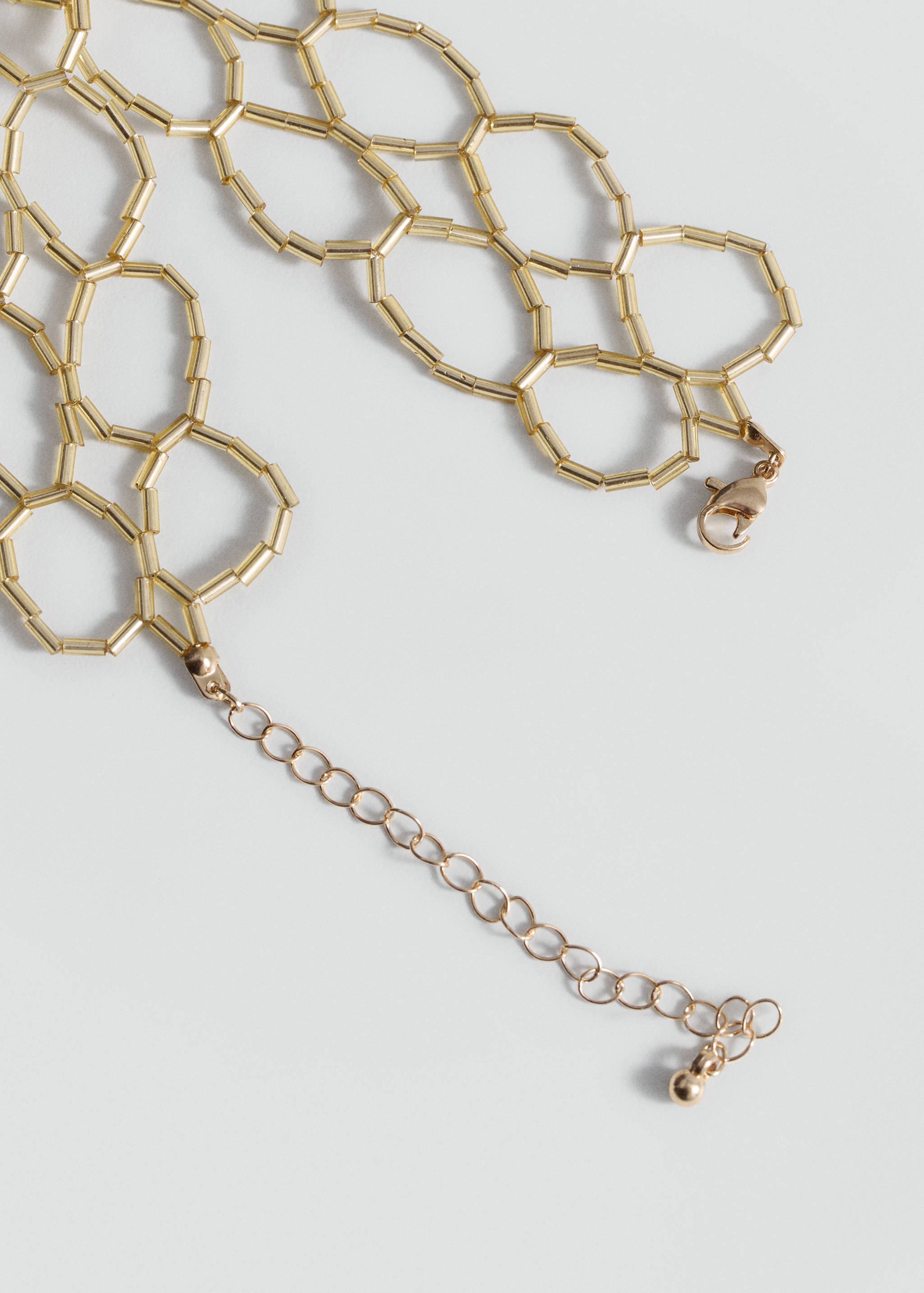 Mesh bead choker - Medium plane