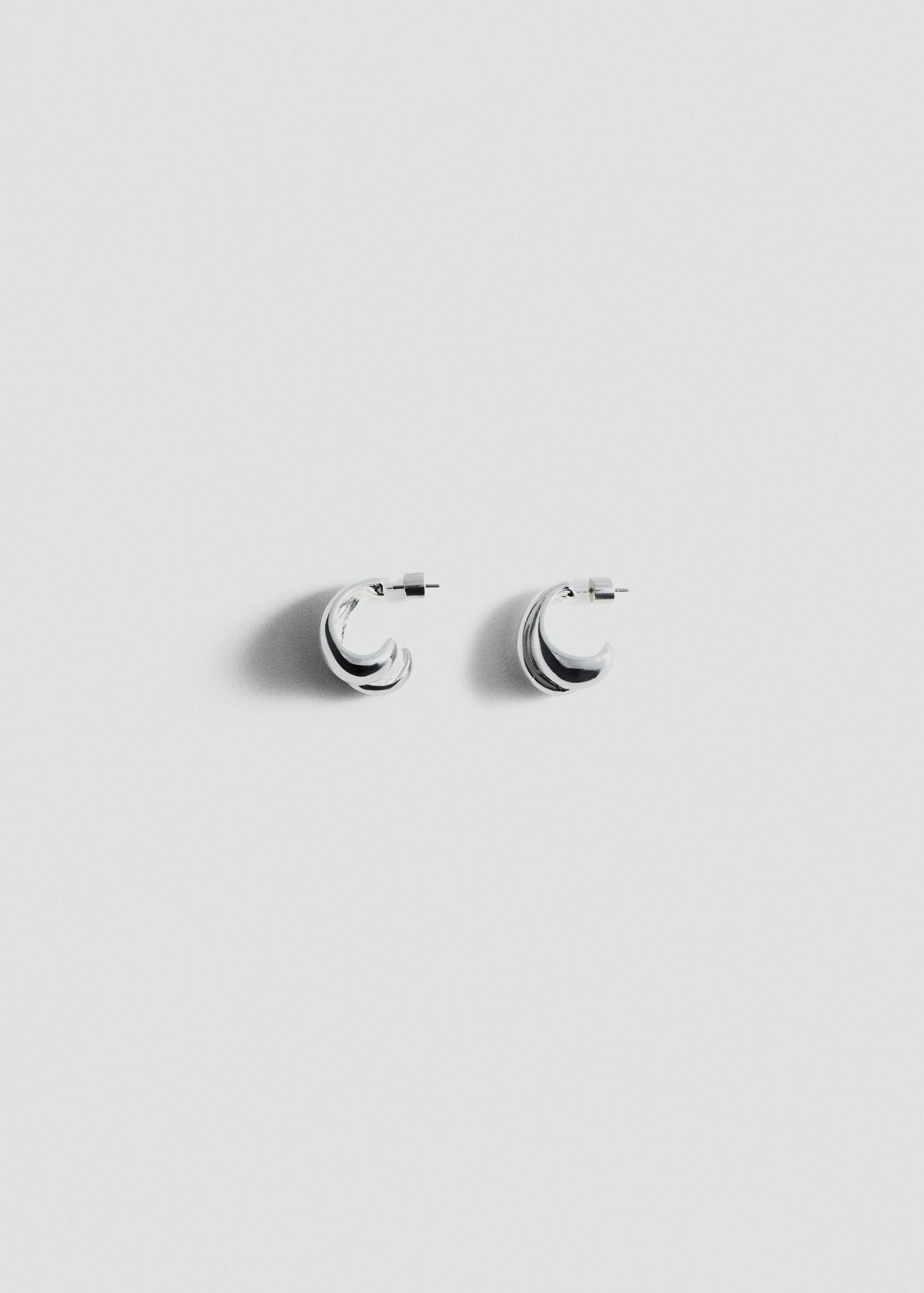 Intertwined double hoop earrings - Article without model