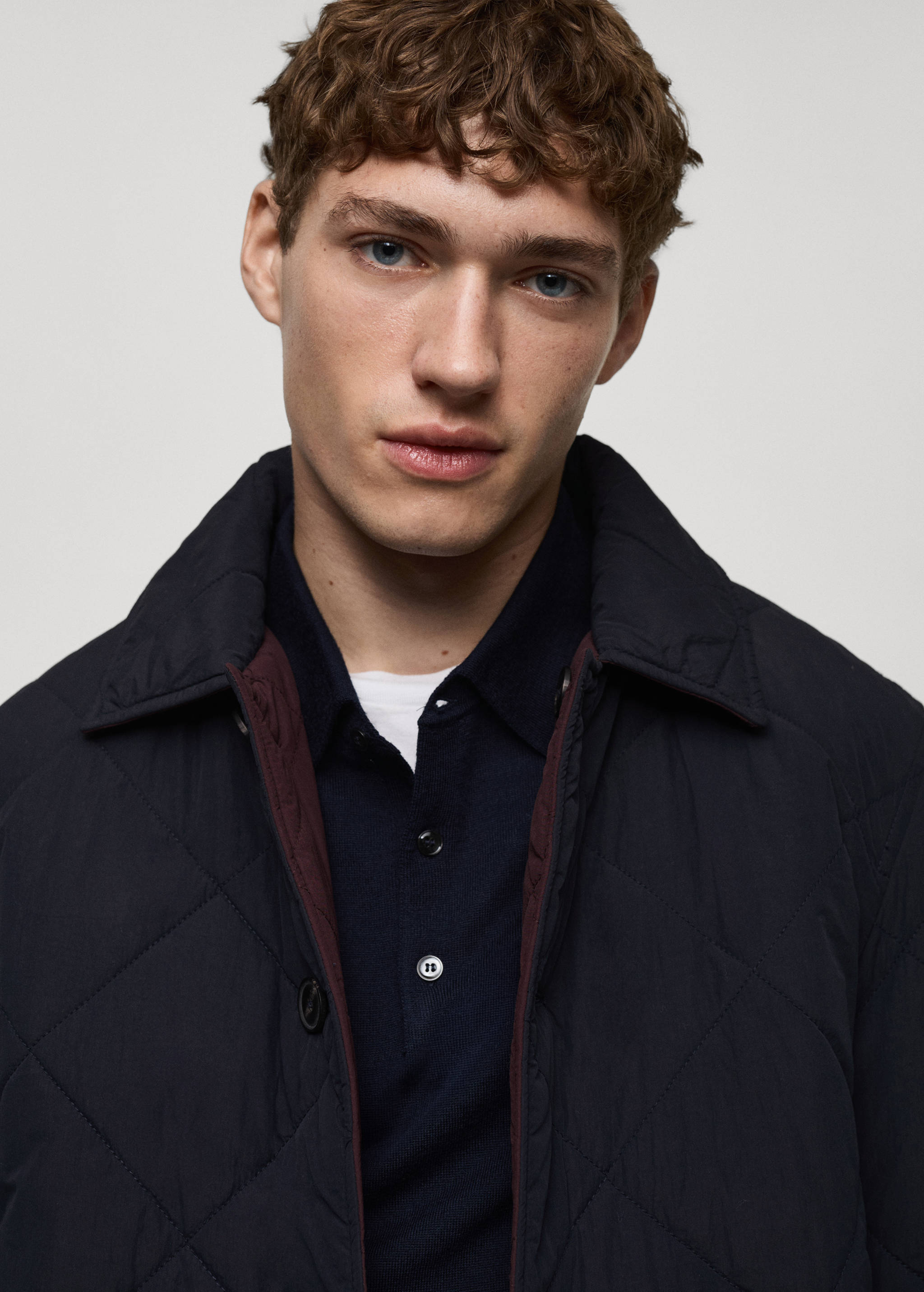 Two-tone reversible quilted jacket - Details of the article 1