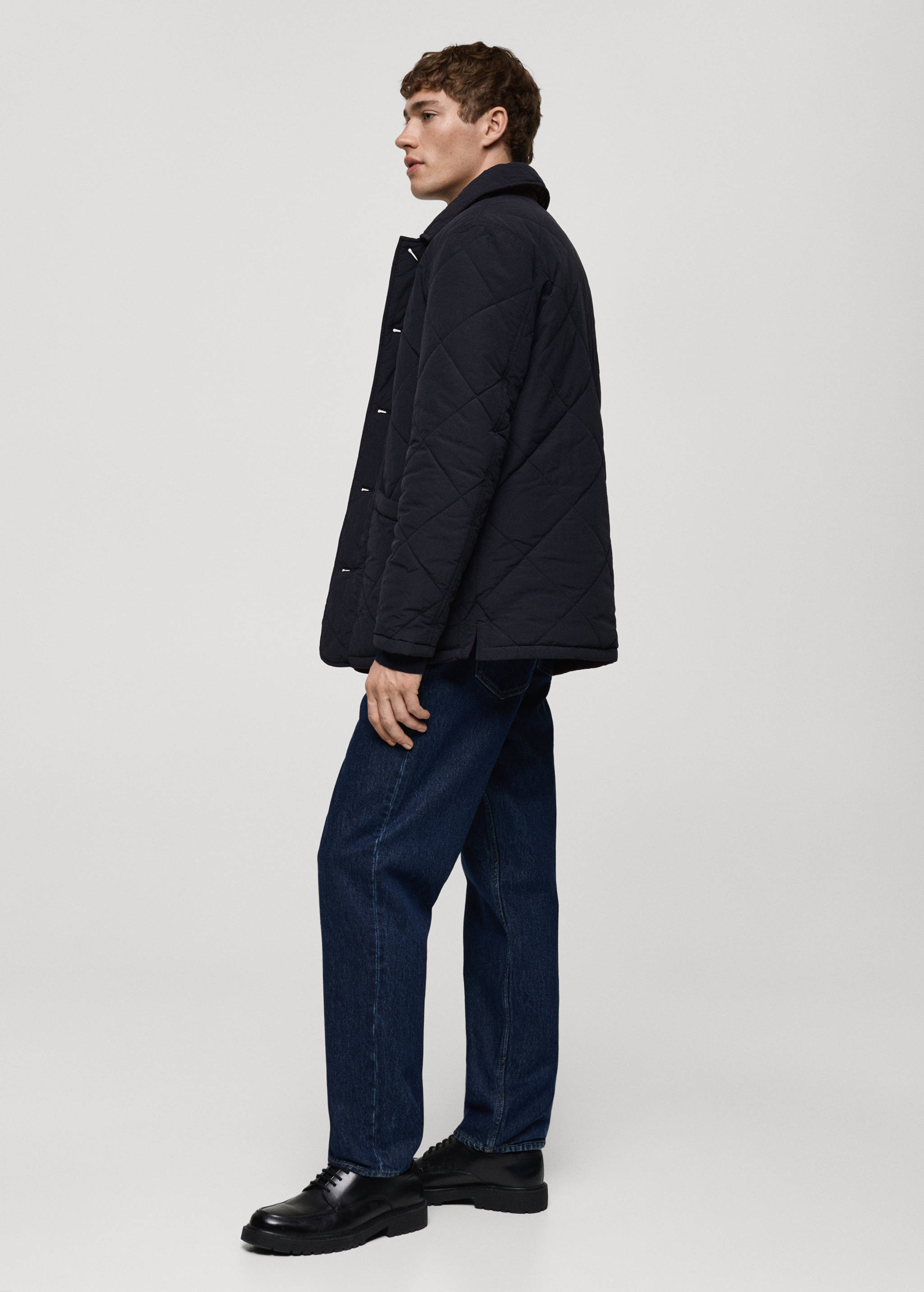 Two-tone reversible quilted jacket - Details of the article 2