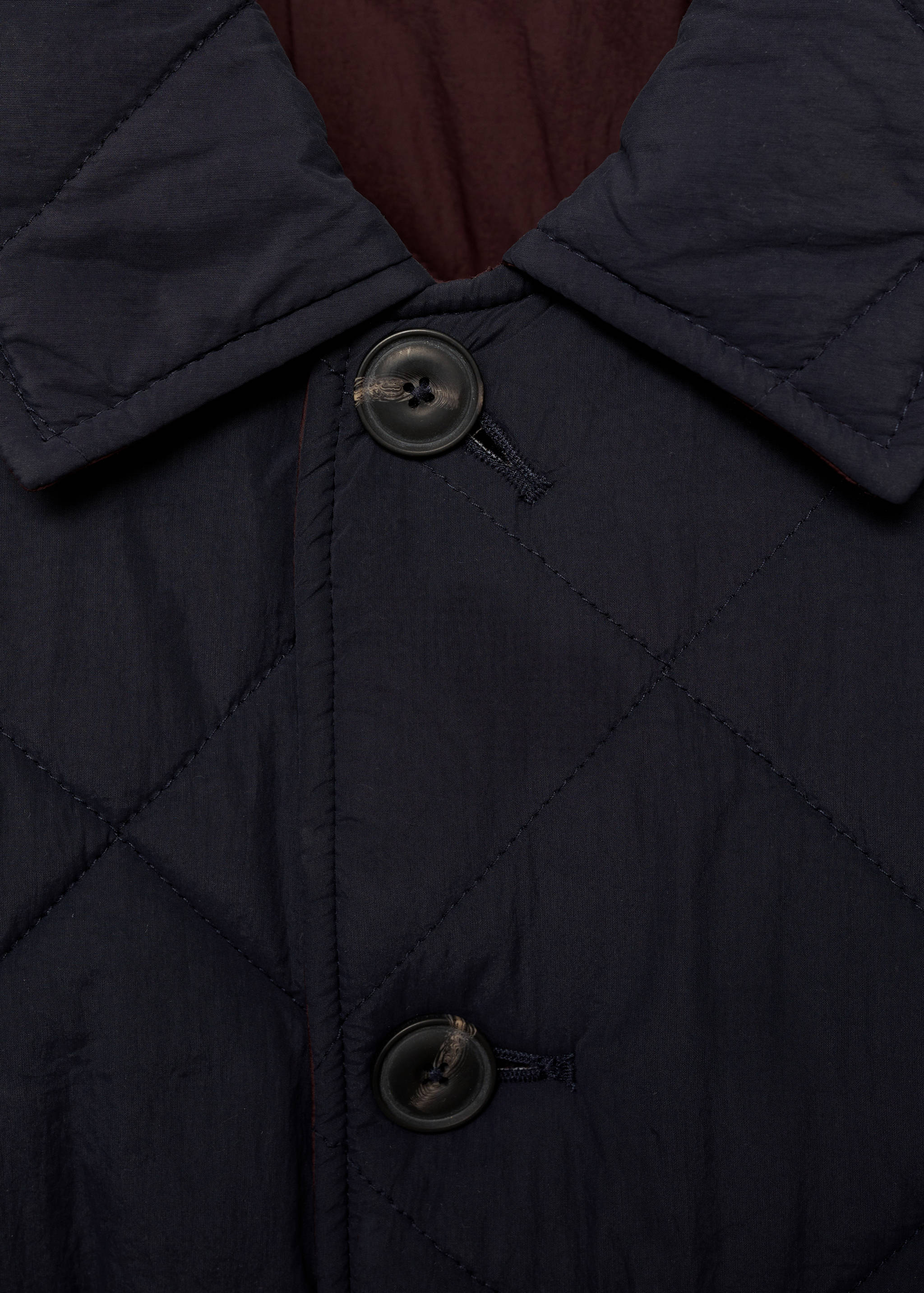 Two-tone reversible quilted jacket - Details of the article 0
