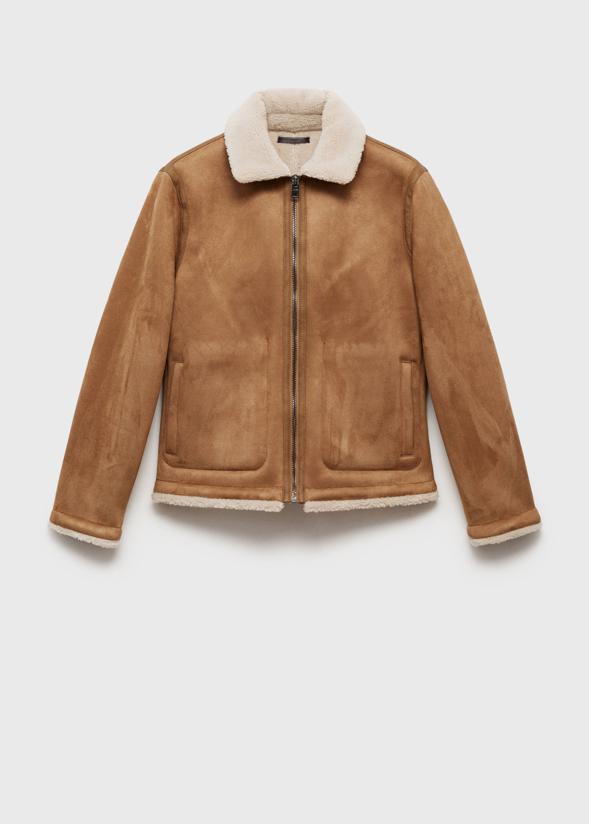 Double face jacket with sheepskin details - Article without model
