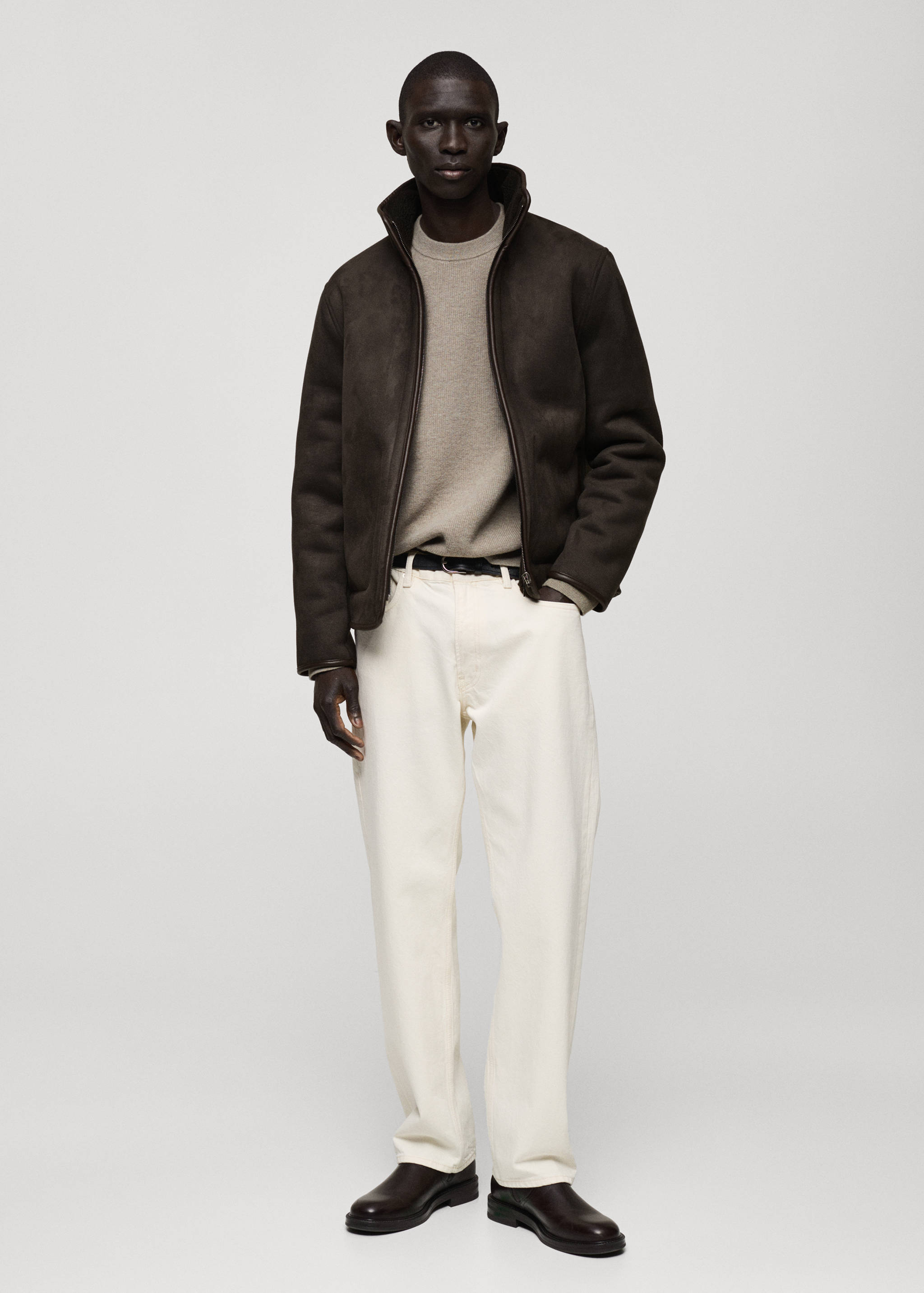 Reversible sheepskin jacket - General plane