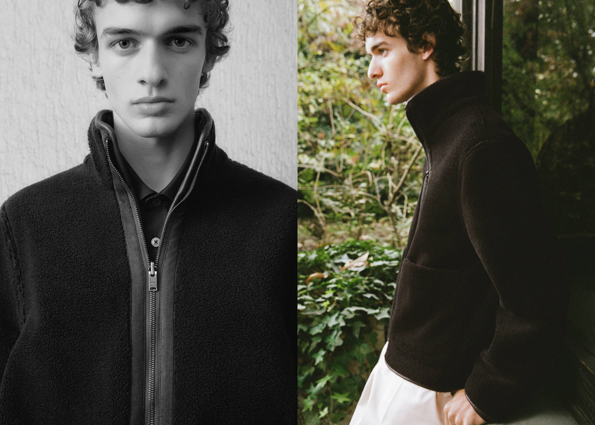 Reversible sheepskin jacket - Panoramic plane