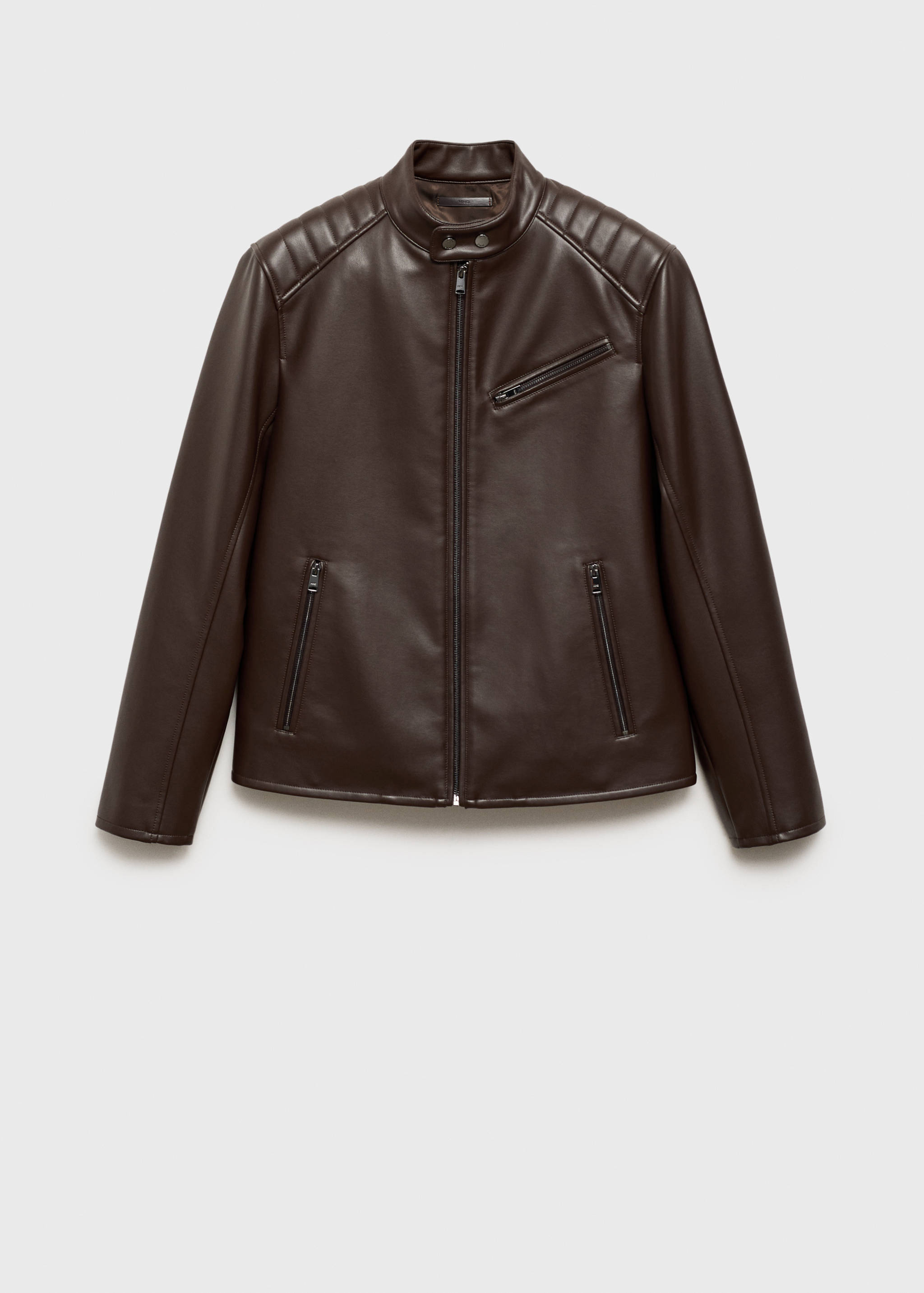Veste effet cuir détail coutures - Article sans modèle