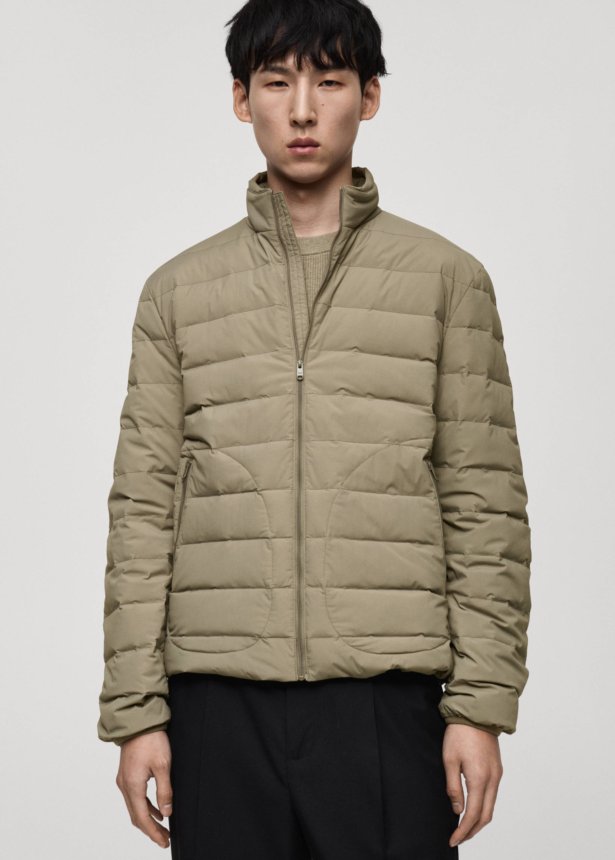 Quilted jacket with down and feather filling - Medium plane