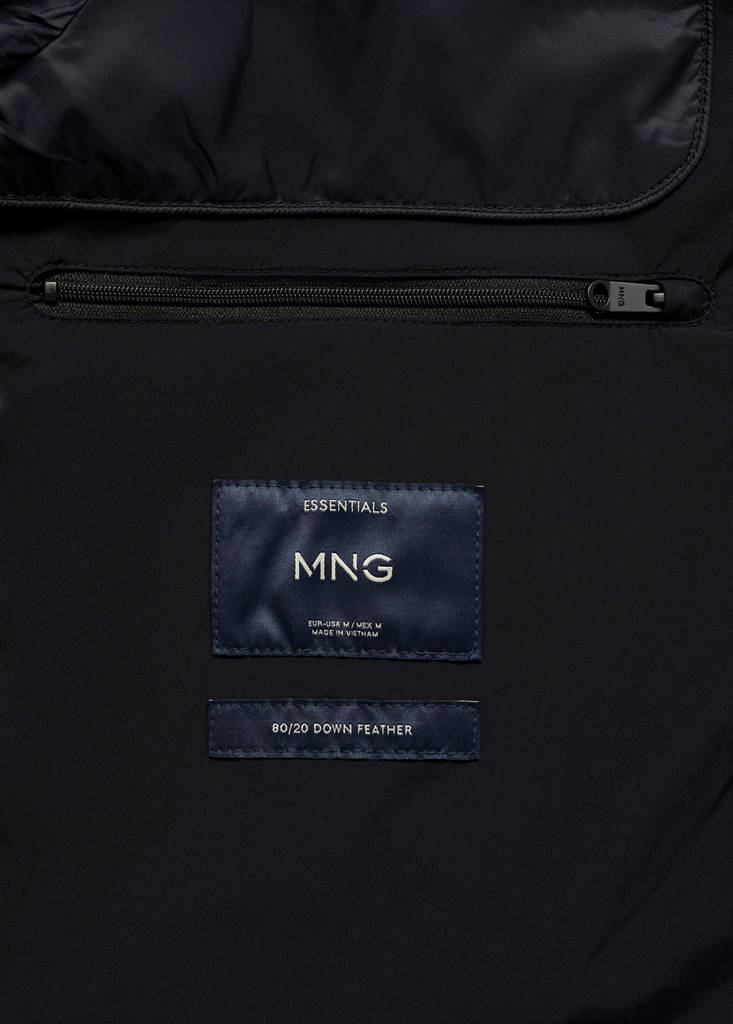Quilted jacket with down and feather filling — Dark Navy