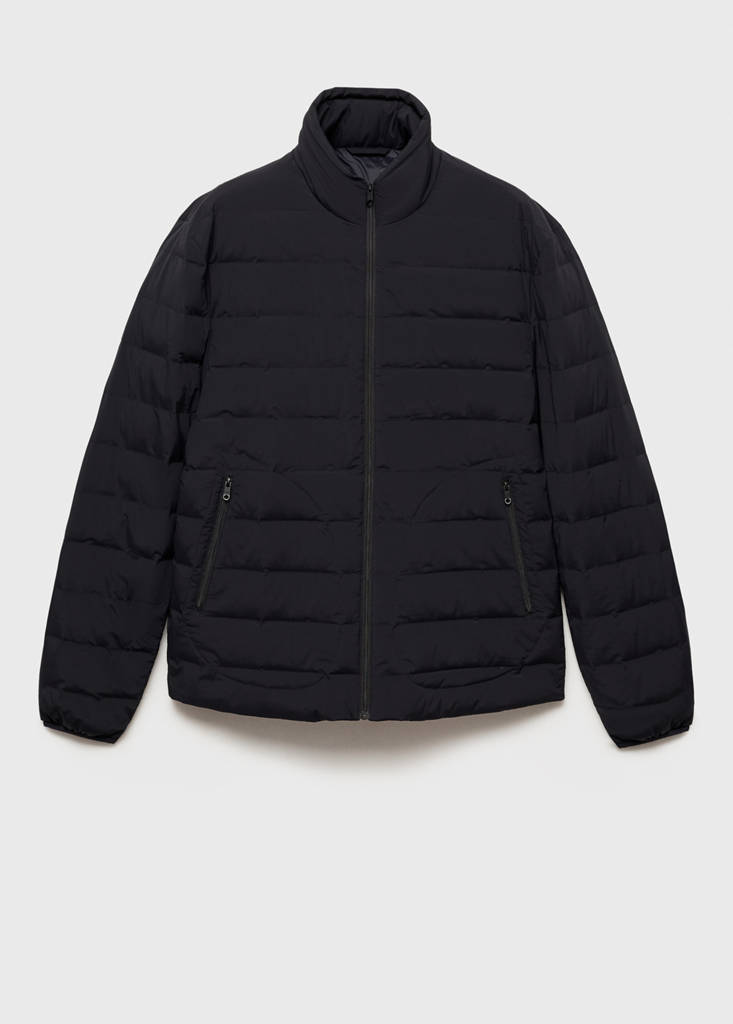Quilted jacket with down and feather filling — Dark Navy