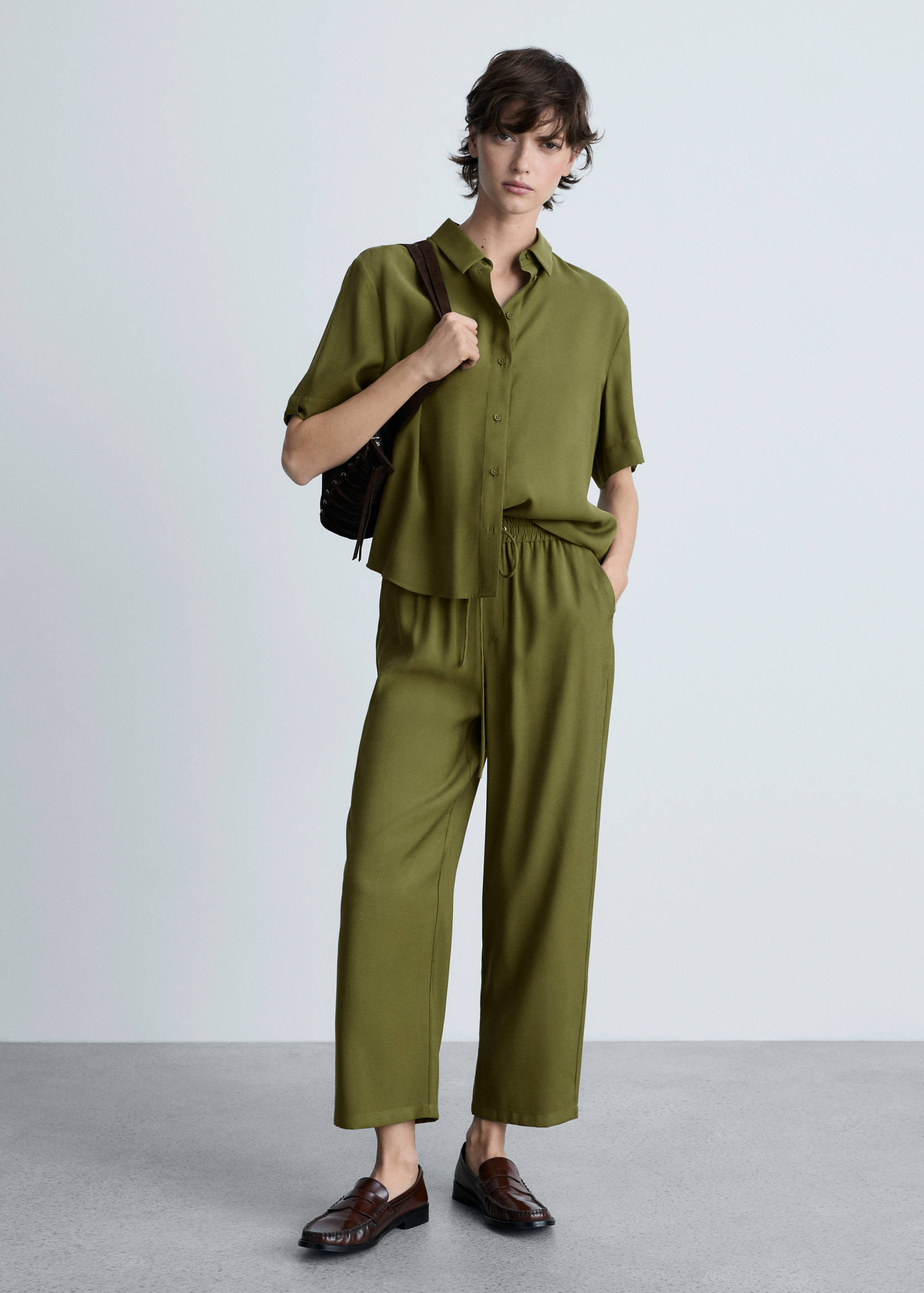 Short sleeve fluid shirt - General plane