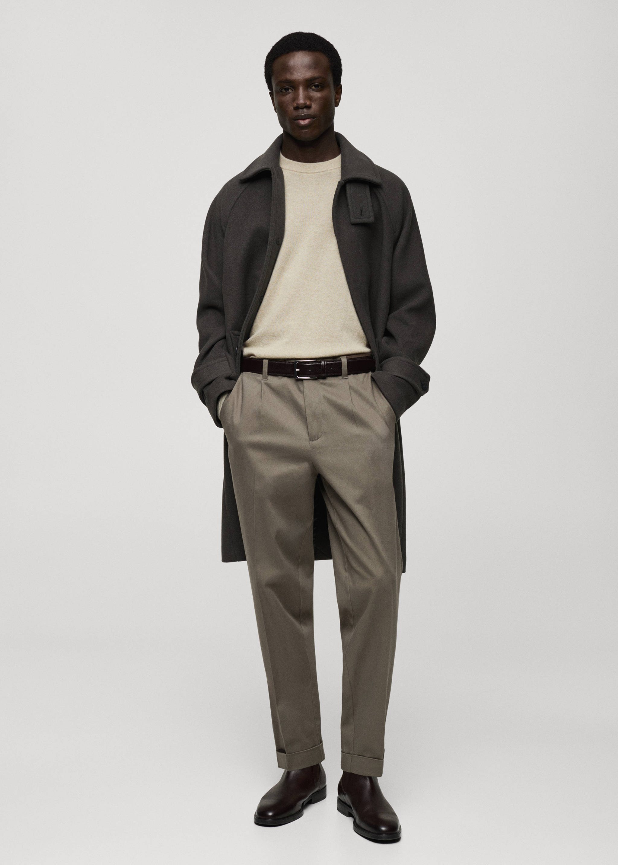 100% cashmere regular-fit sweater - General plane