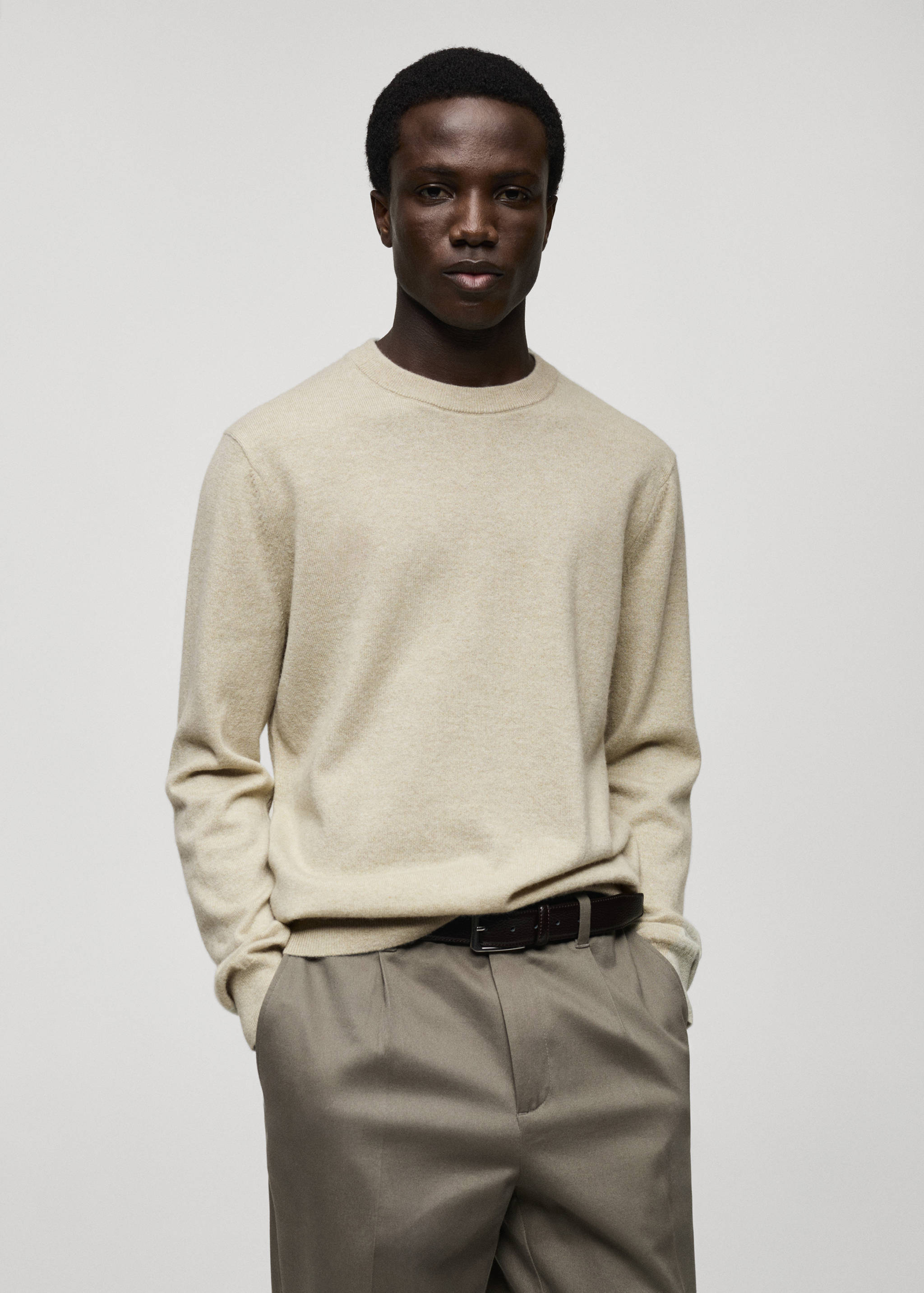 100% cashmere regular-fit sweater - Medium plane