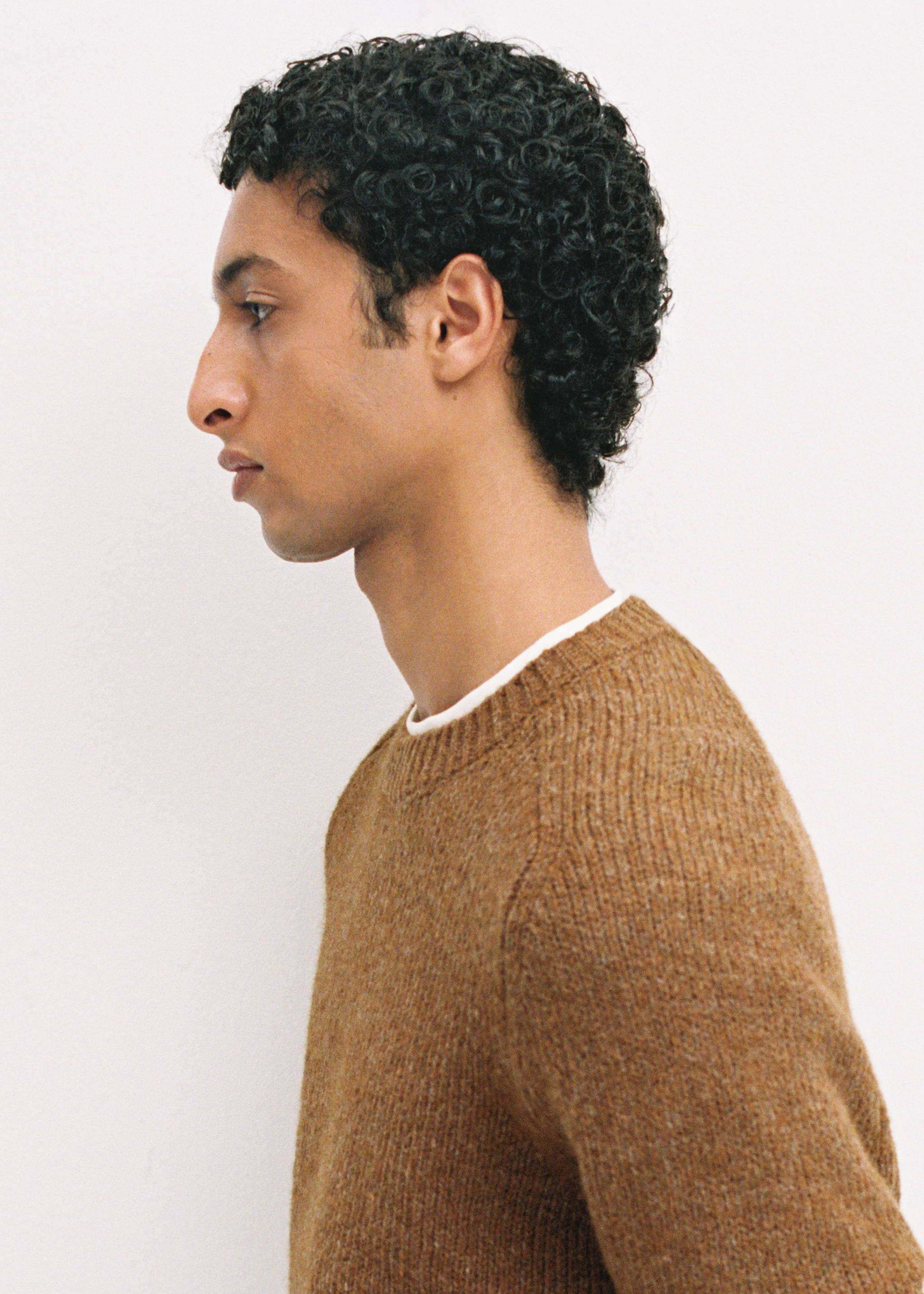Wool and cotton-blend knitted sweater - Details of the article 3