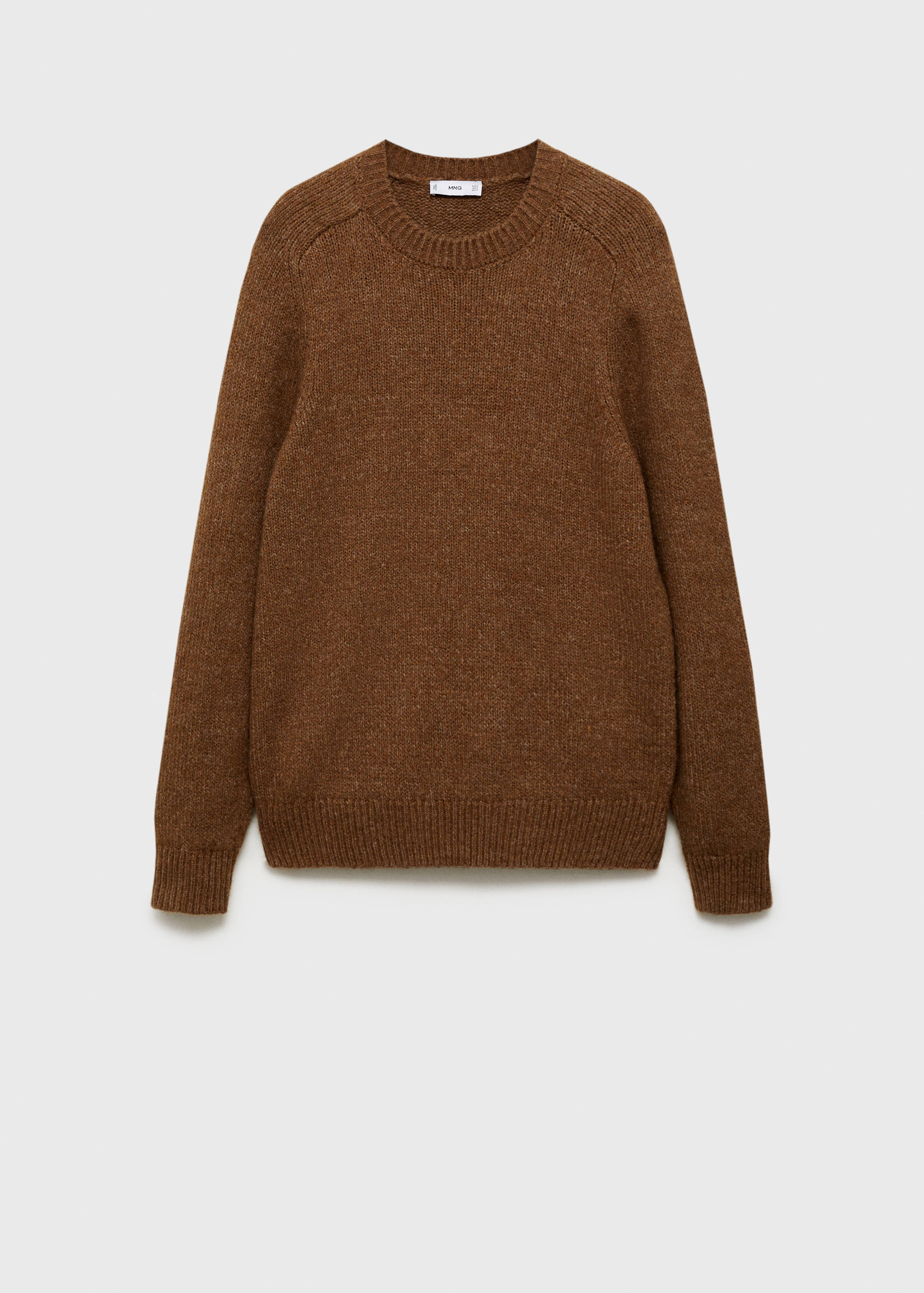 Wool and cotton-blend knitted sweater - Article without model