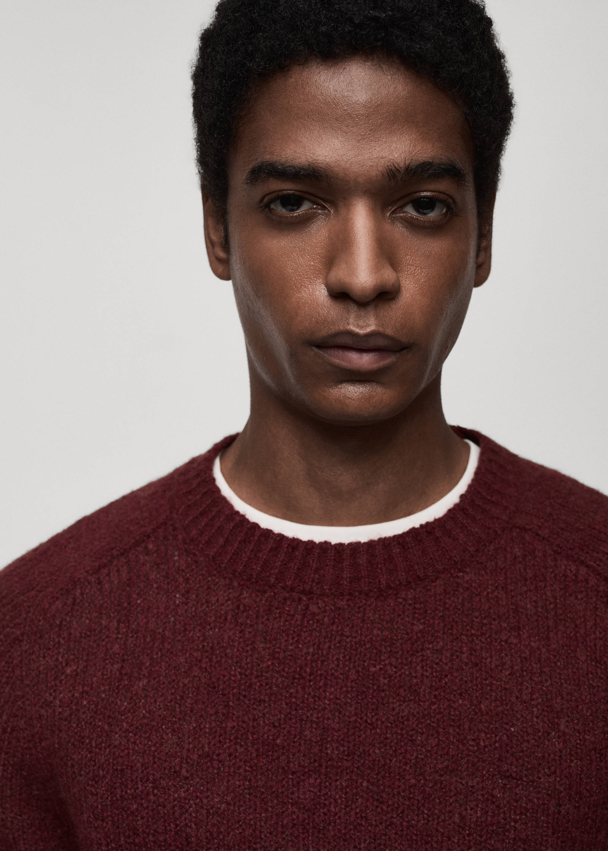 Wool and cotton-blend knitted sweater - Details of the article 1