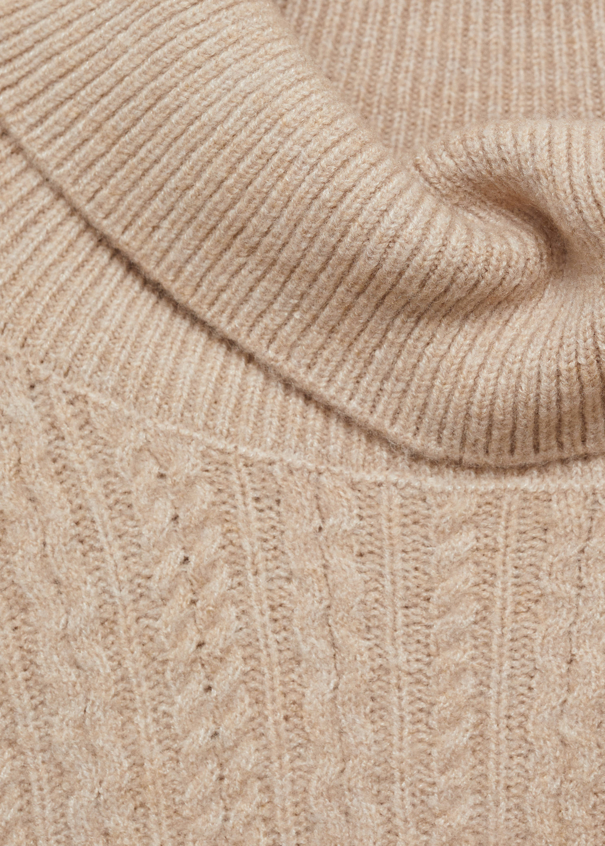 Braided knit turtleneck sweater - Details of the article 8