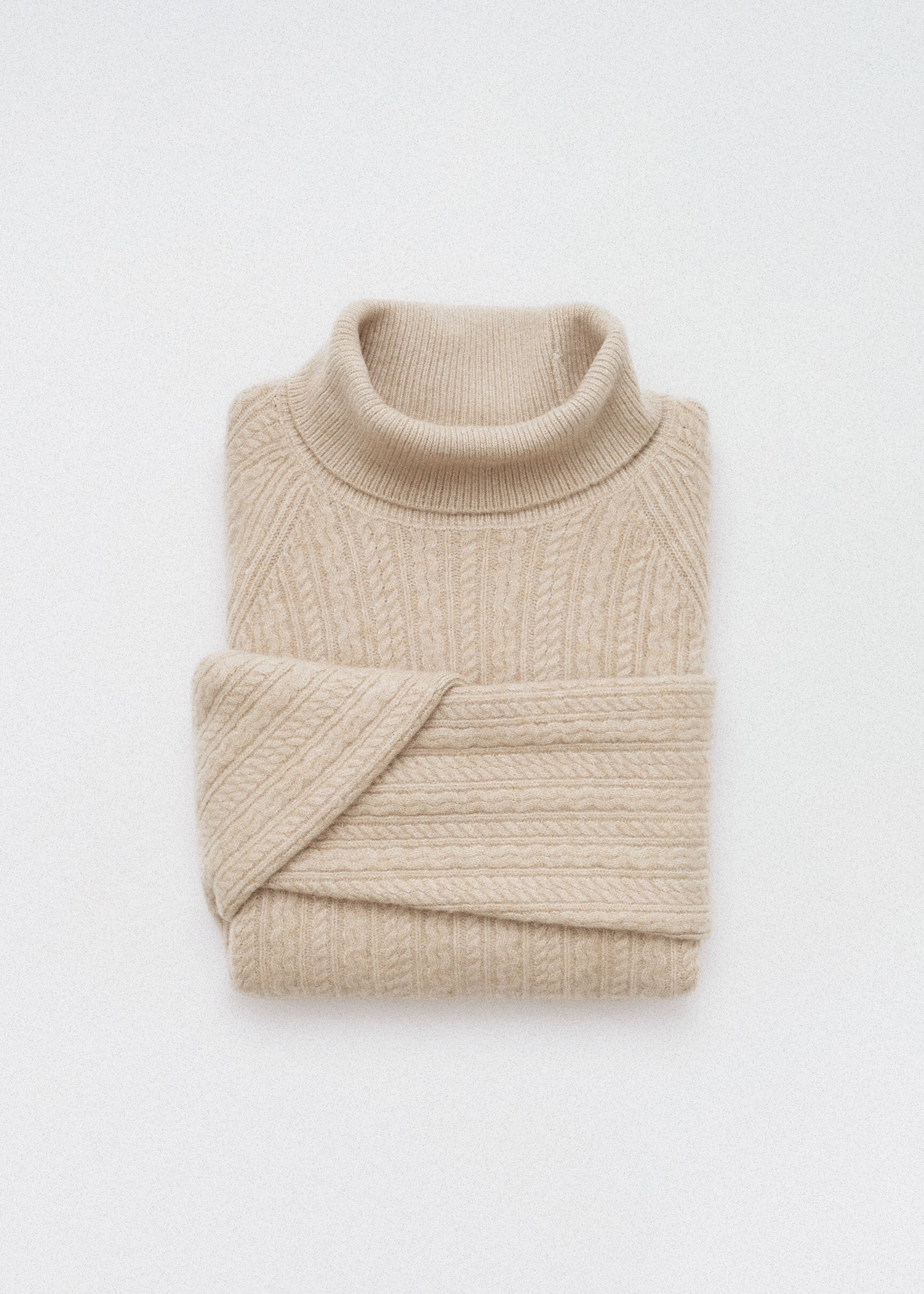 Braided knit turtleneck sweater - Details of the article 3