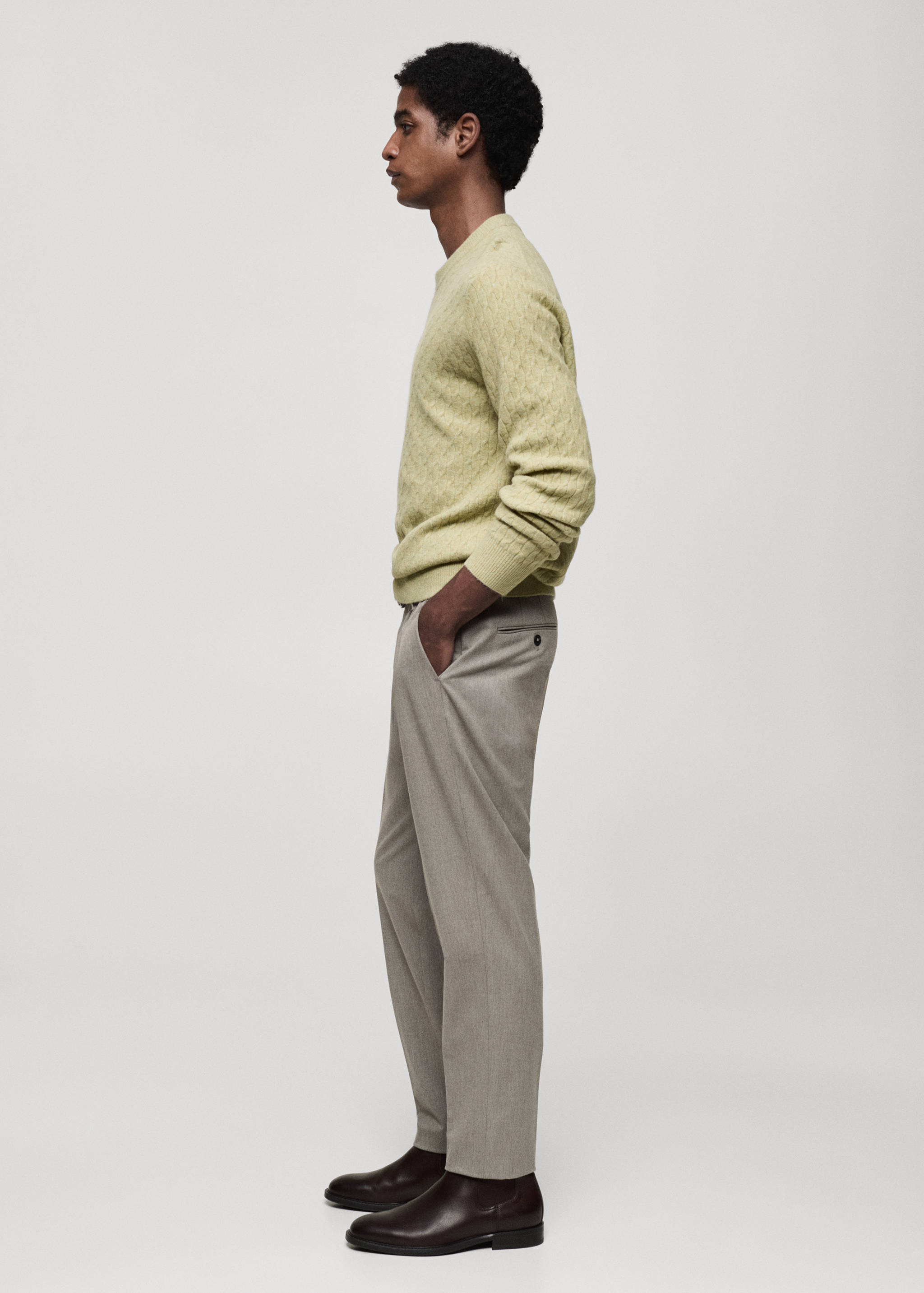 Braided knitted sweater - Details of the article 2