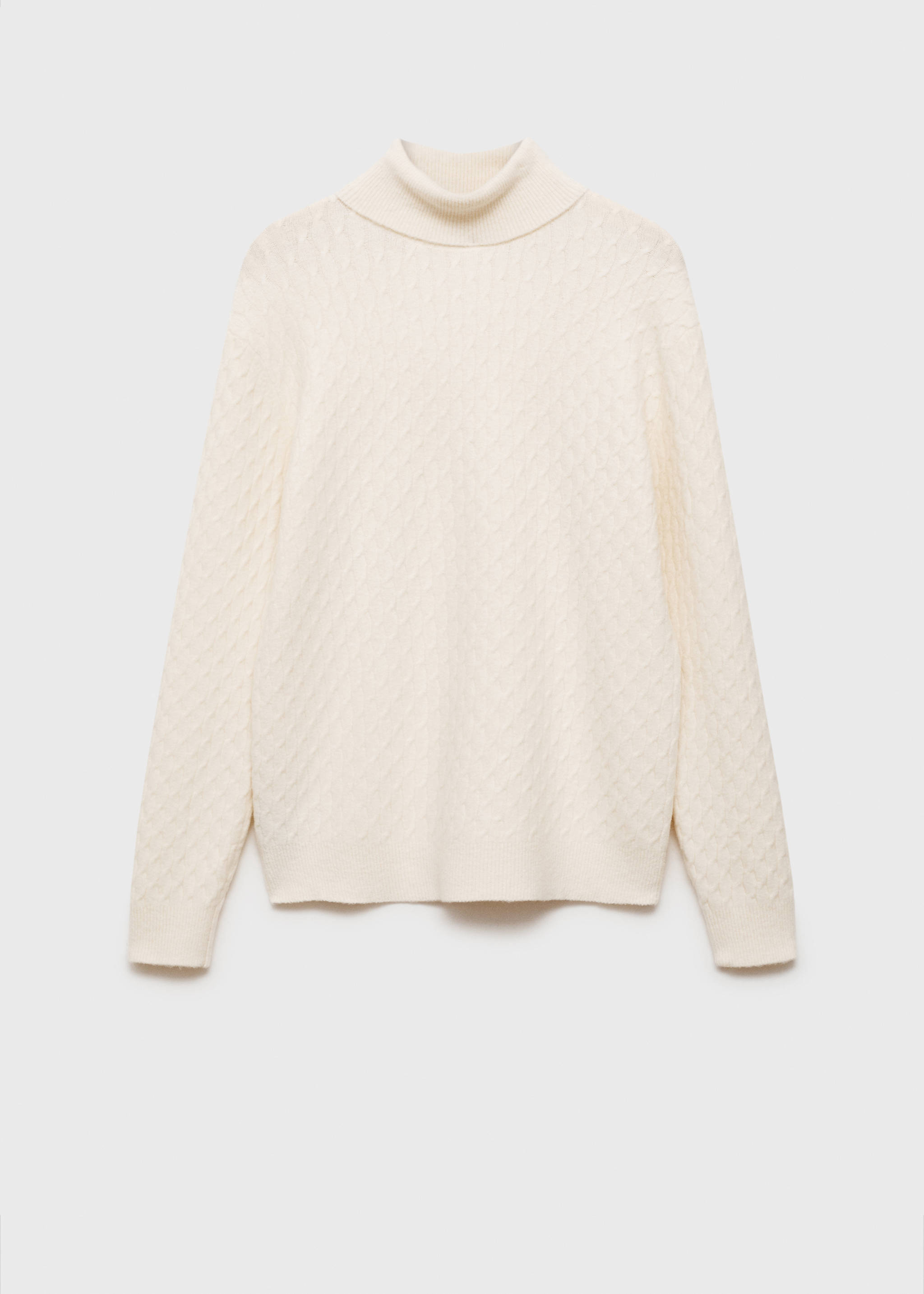 Structured knit high-neck jumper - Article without model