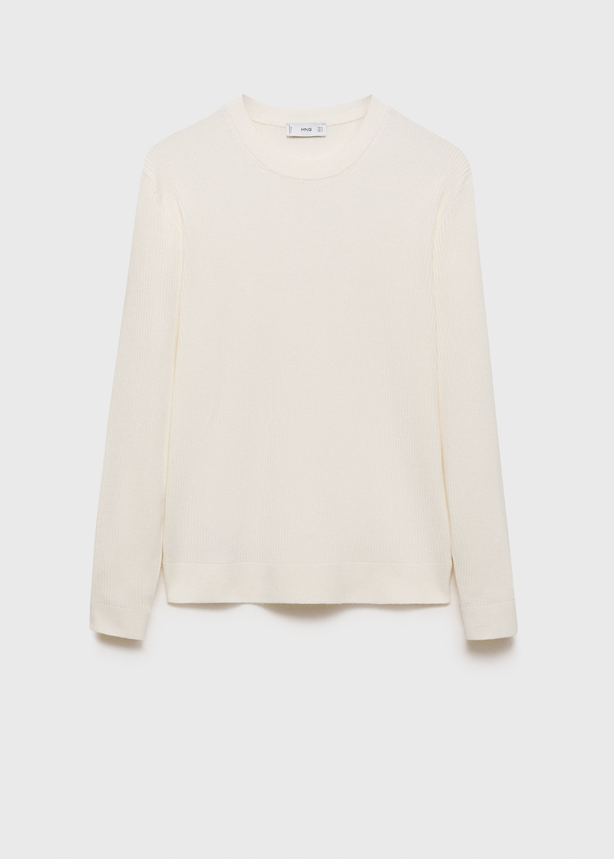 Fine rib-knit cotton sweater - Article without model