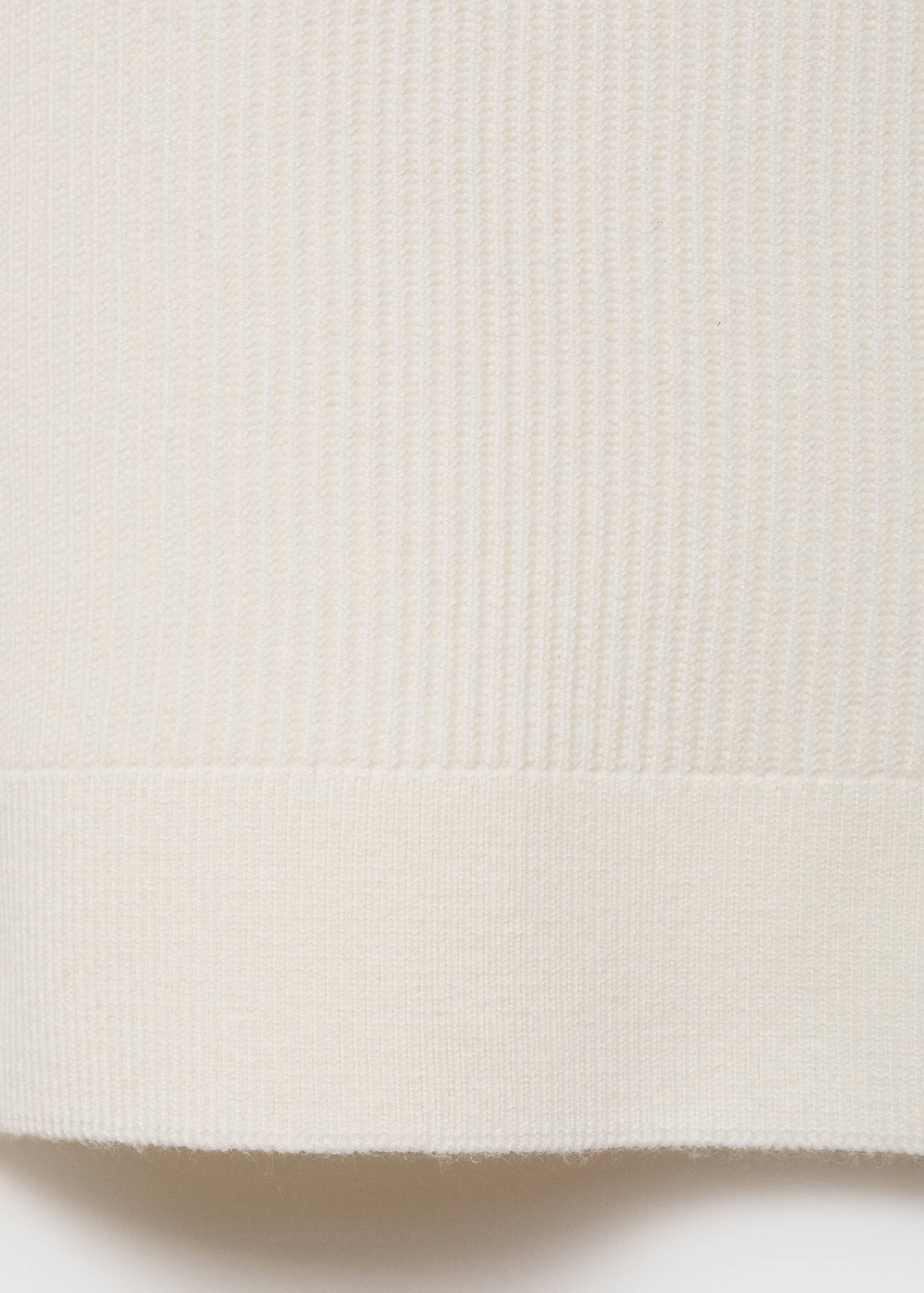 Fine rib-knit cotton sweater - Details of the article 0