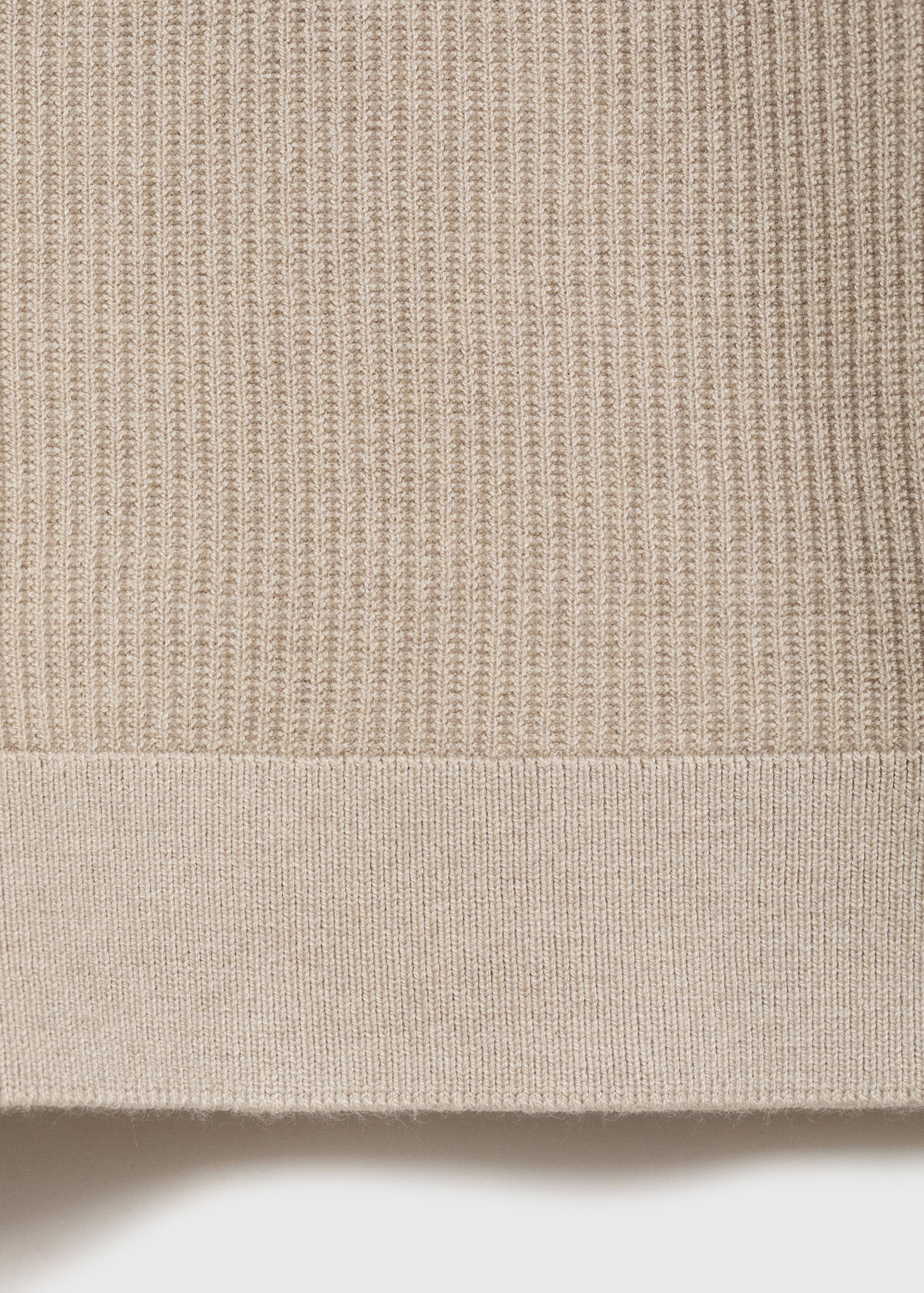 Fine rib-knit cotton sweater - Details of the article 0