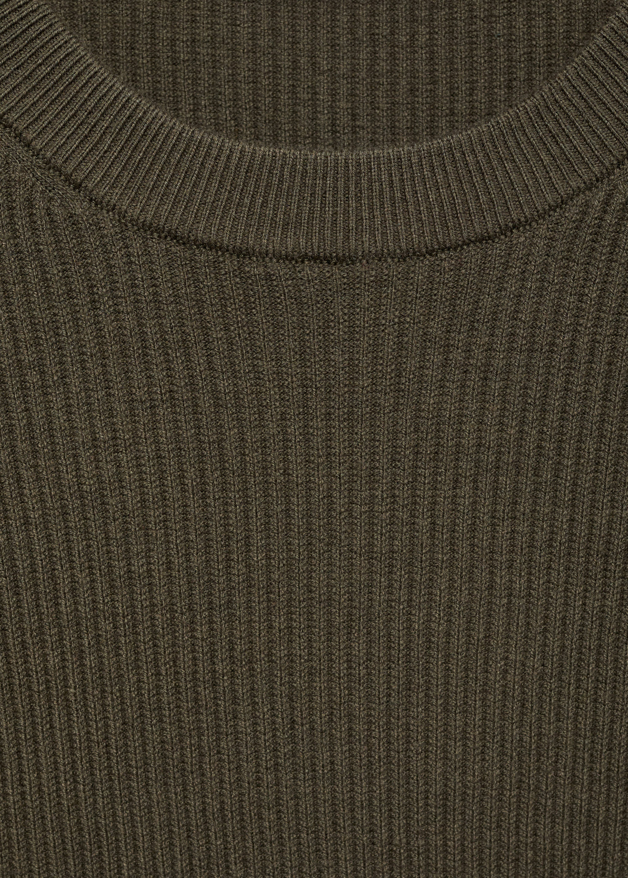 Fine rib-knit cotton sweater - Details of the article 8
