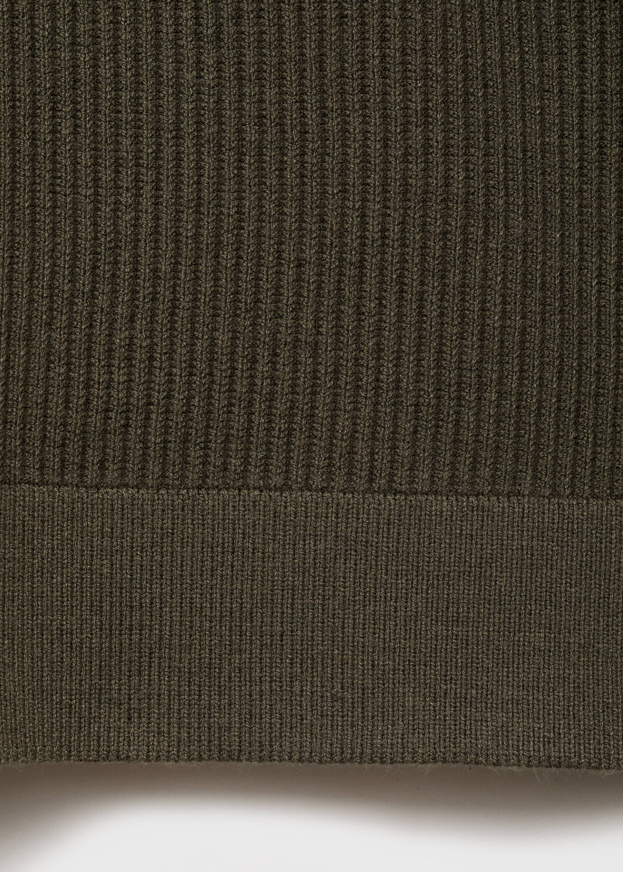Fine rib-knit cotton sweater - Details of the article 0